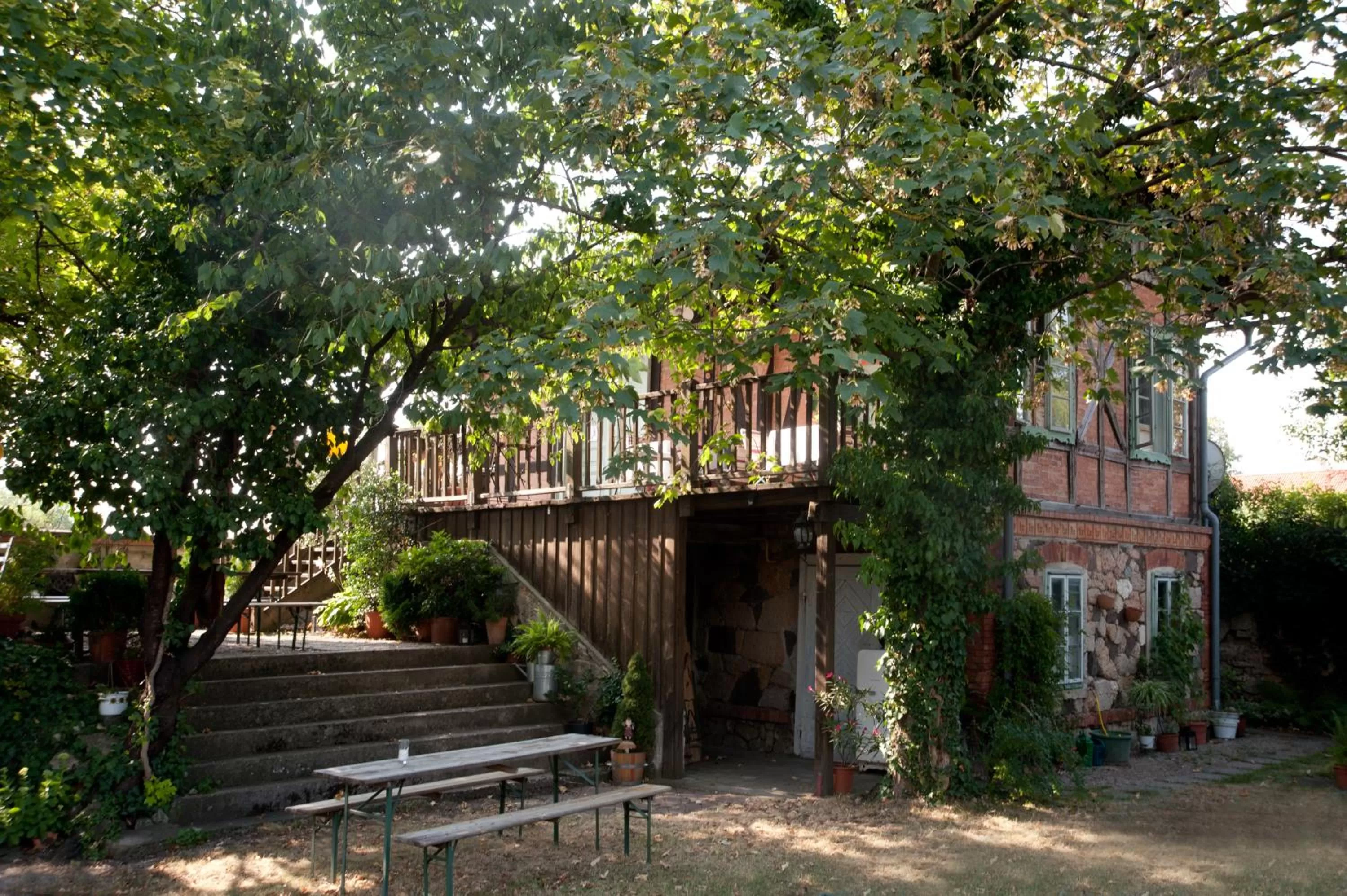 Patio in Hubertushof Fromwald Hotel und Gasthof