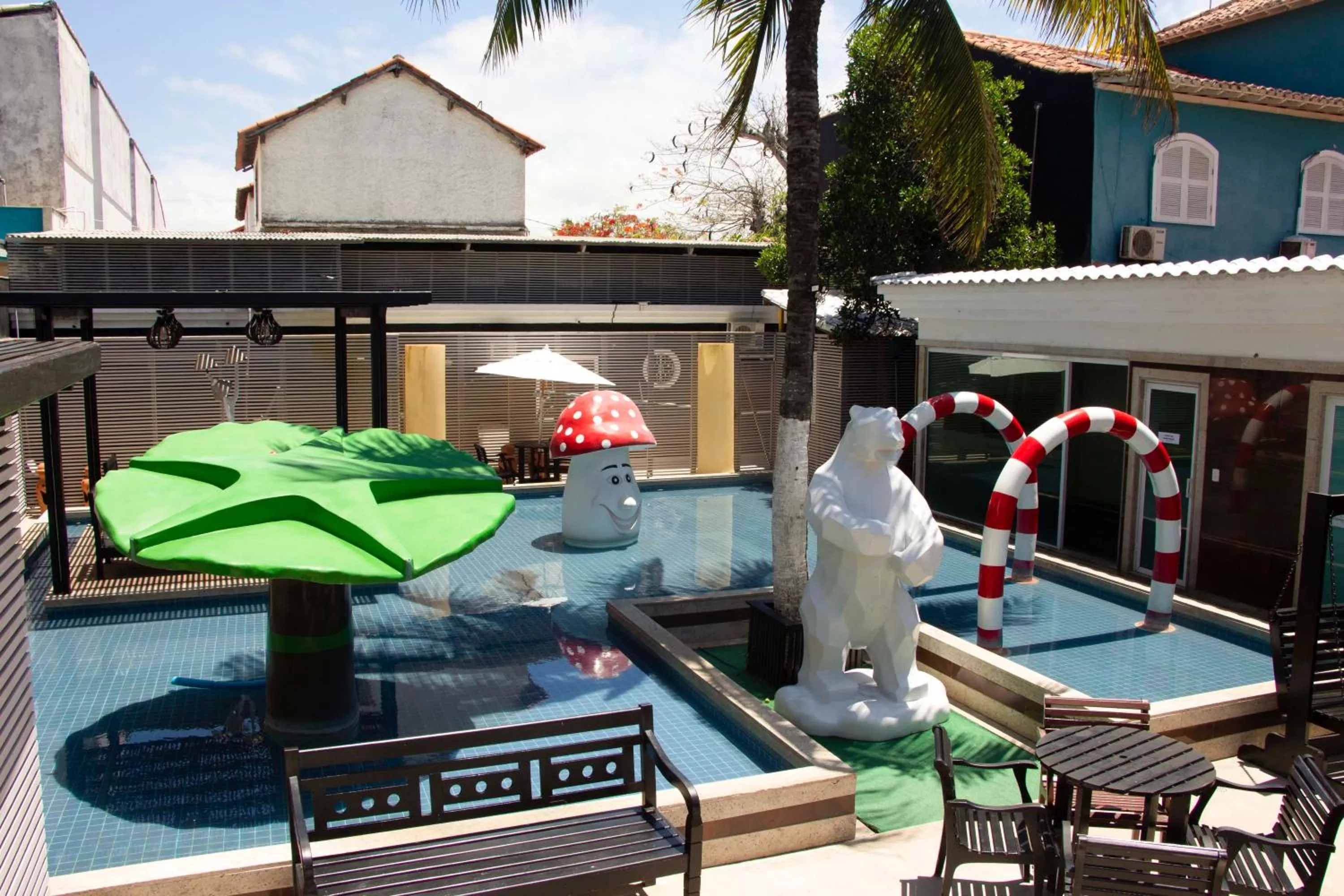 Seating area in Pousada SUN Victory