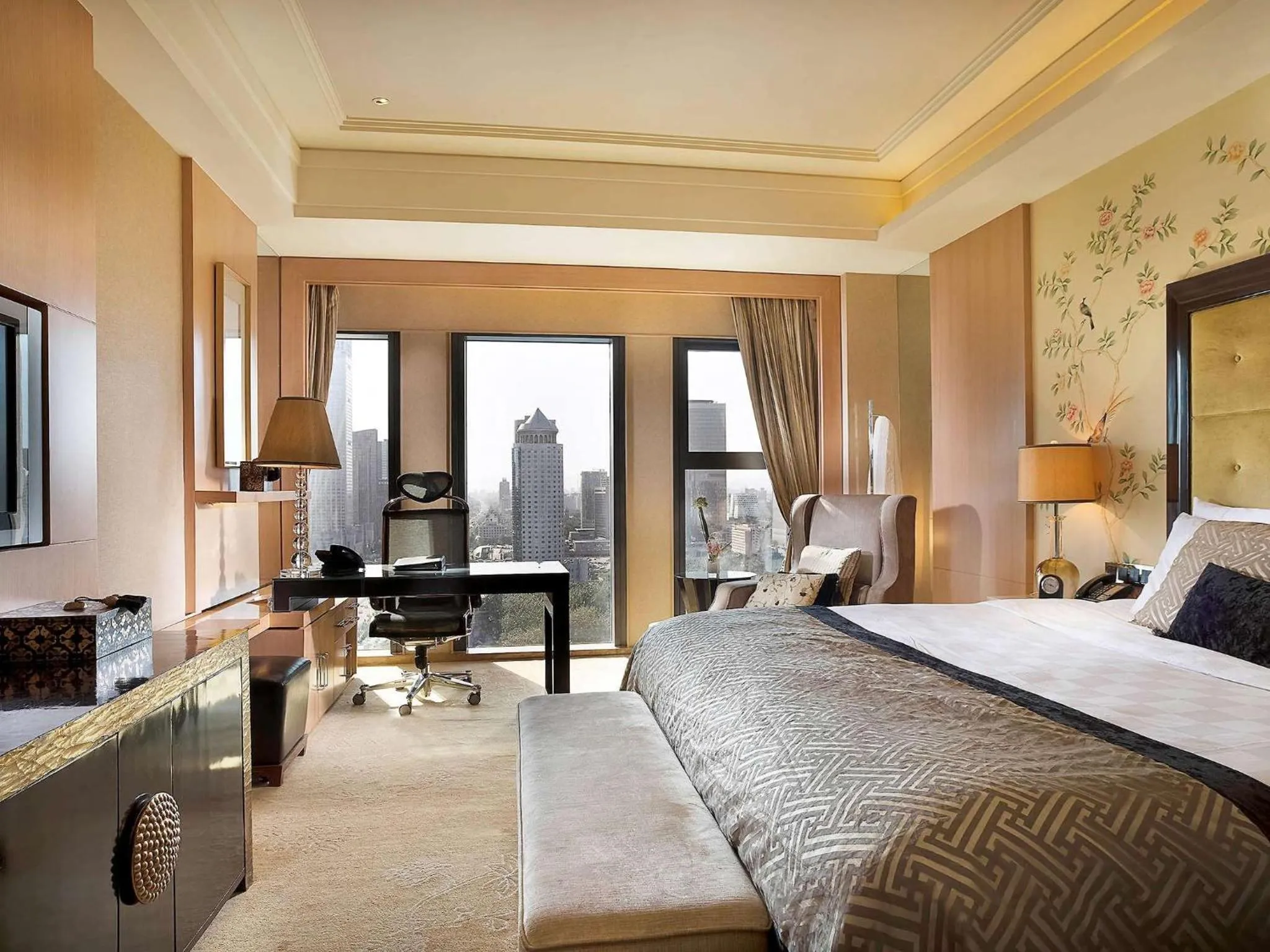 Photo of the whole room, Bed in Wanda Vista Beijing
