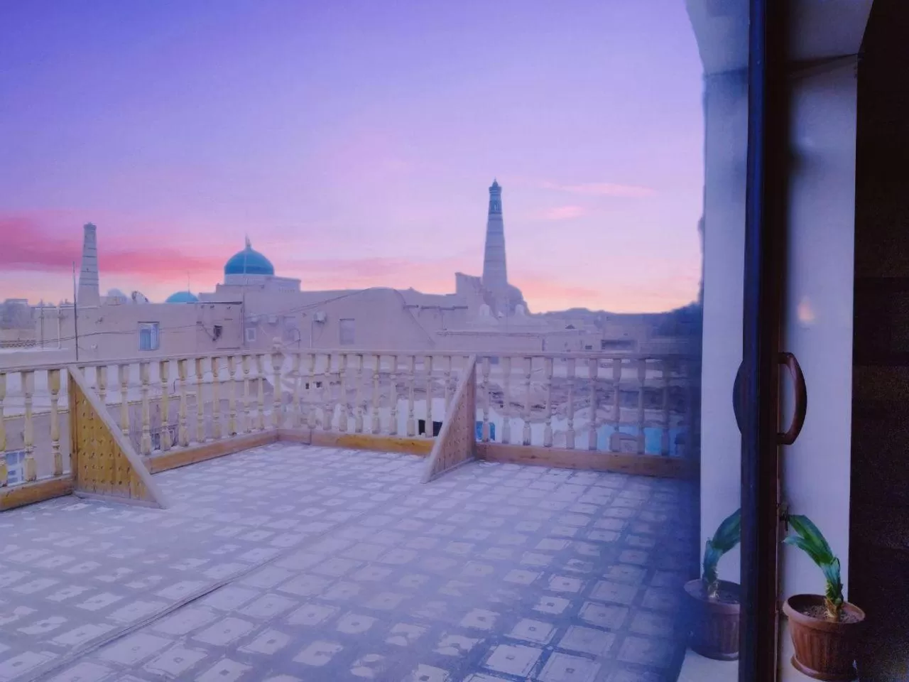 Balcony/Terrace in Hotel Euro Asia Khiva in Ichan Qala