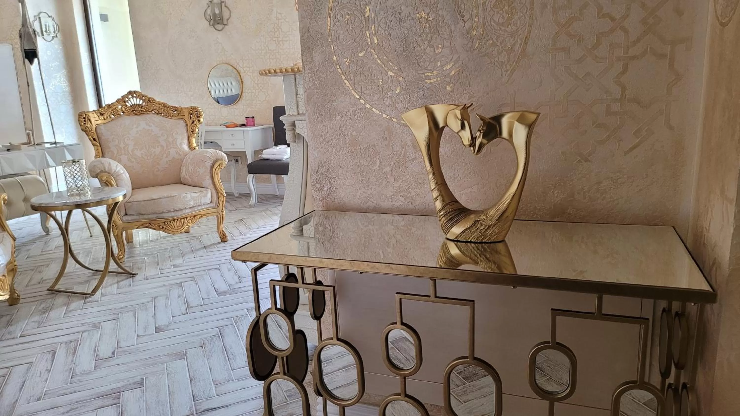 Decorative detail, Seating Area in Terrace Suites Iasi