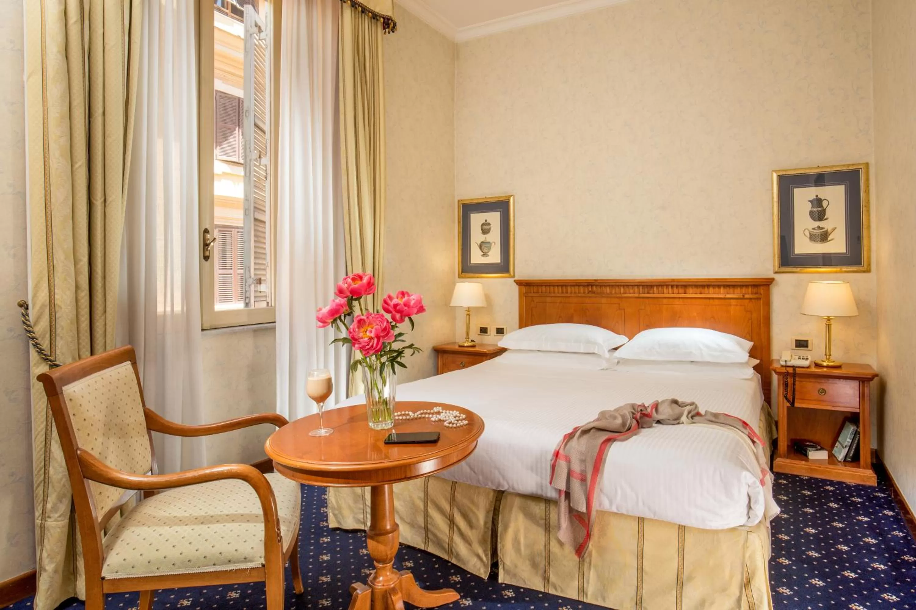 Bed in UNA Hotels Empire Roma