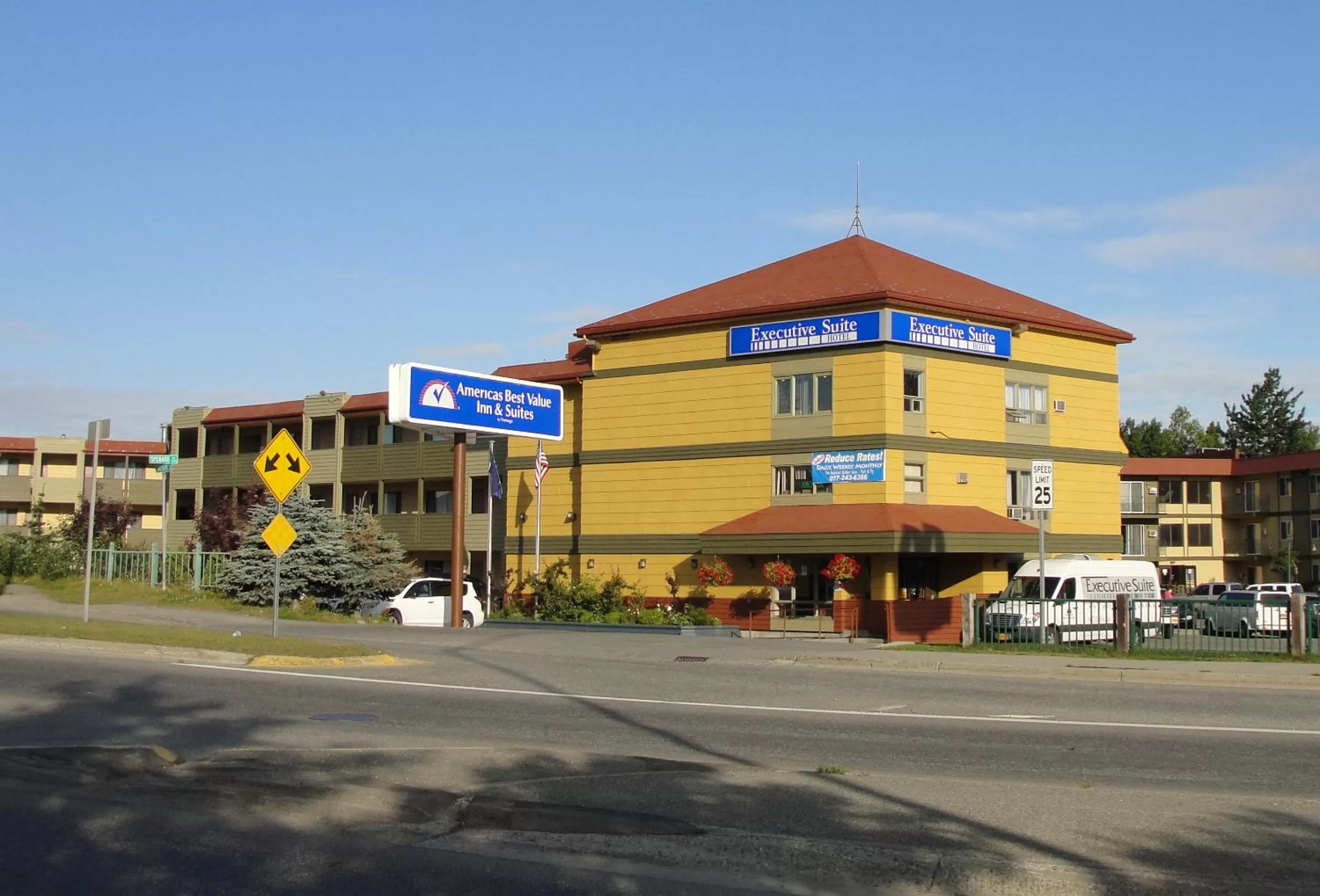 Property building in Americas Best Value Inn & Suites Anchorage Airport
