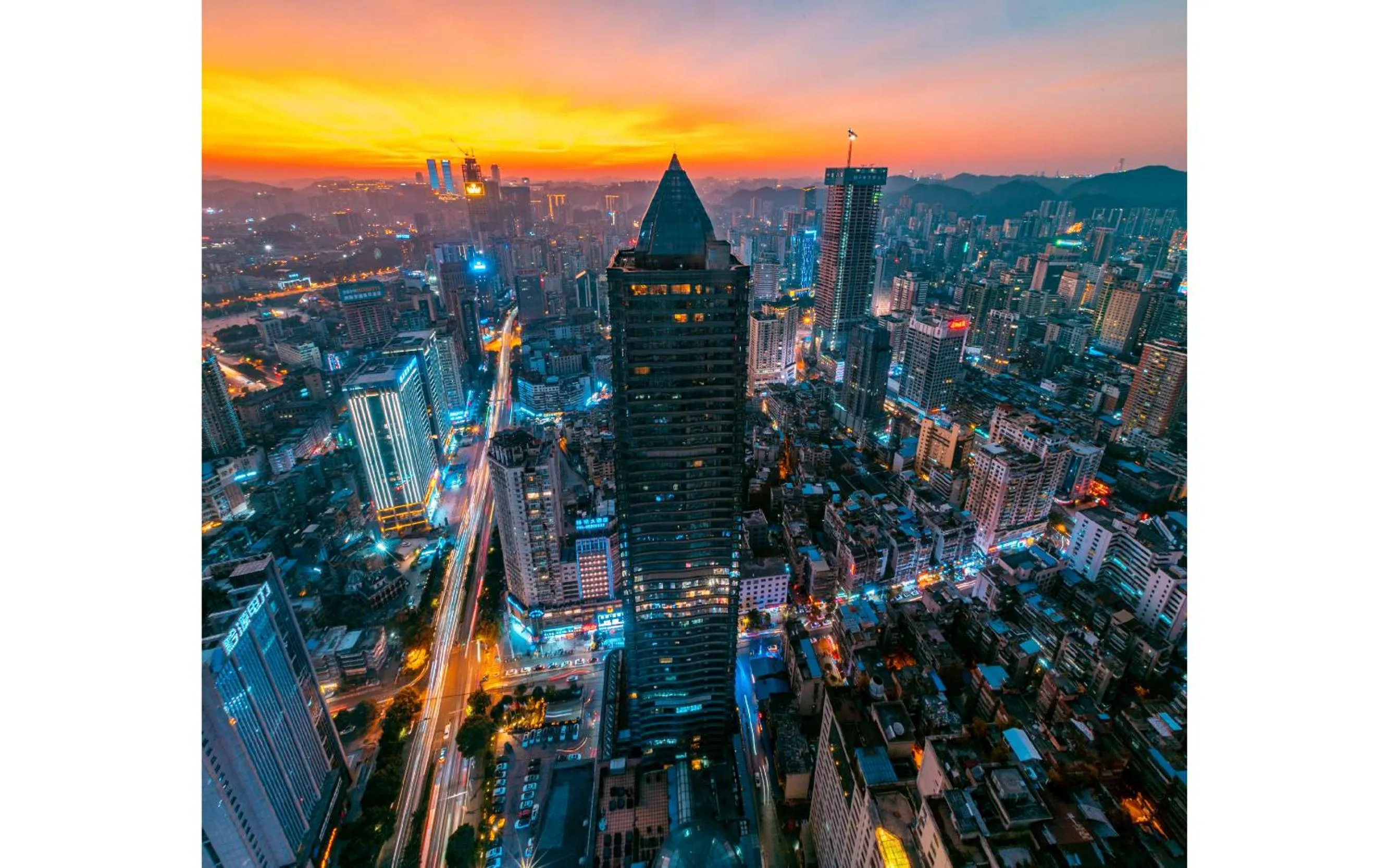 Bird's eye view in Kempinski Hotel Guiyang