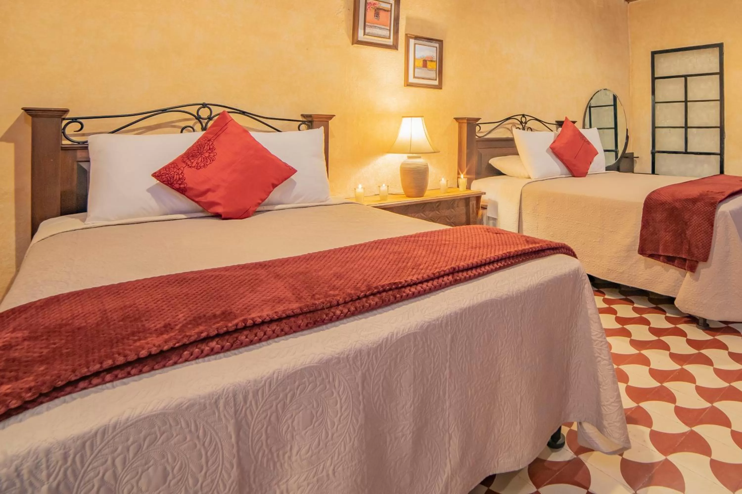 Bed in Hotel Palacio Chico 1948