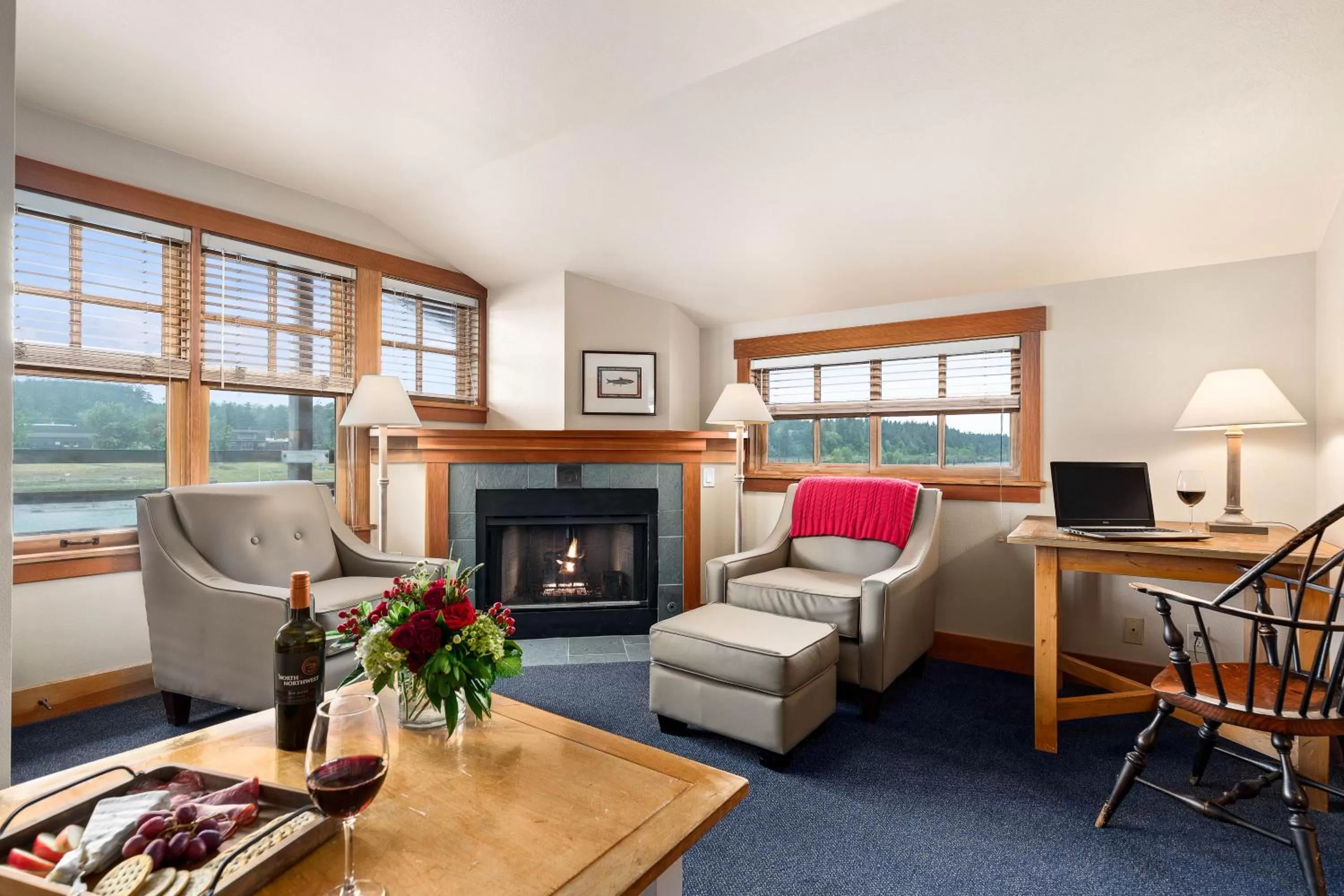 TV/Entertainment Center in La Conner Channel Lodge