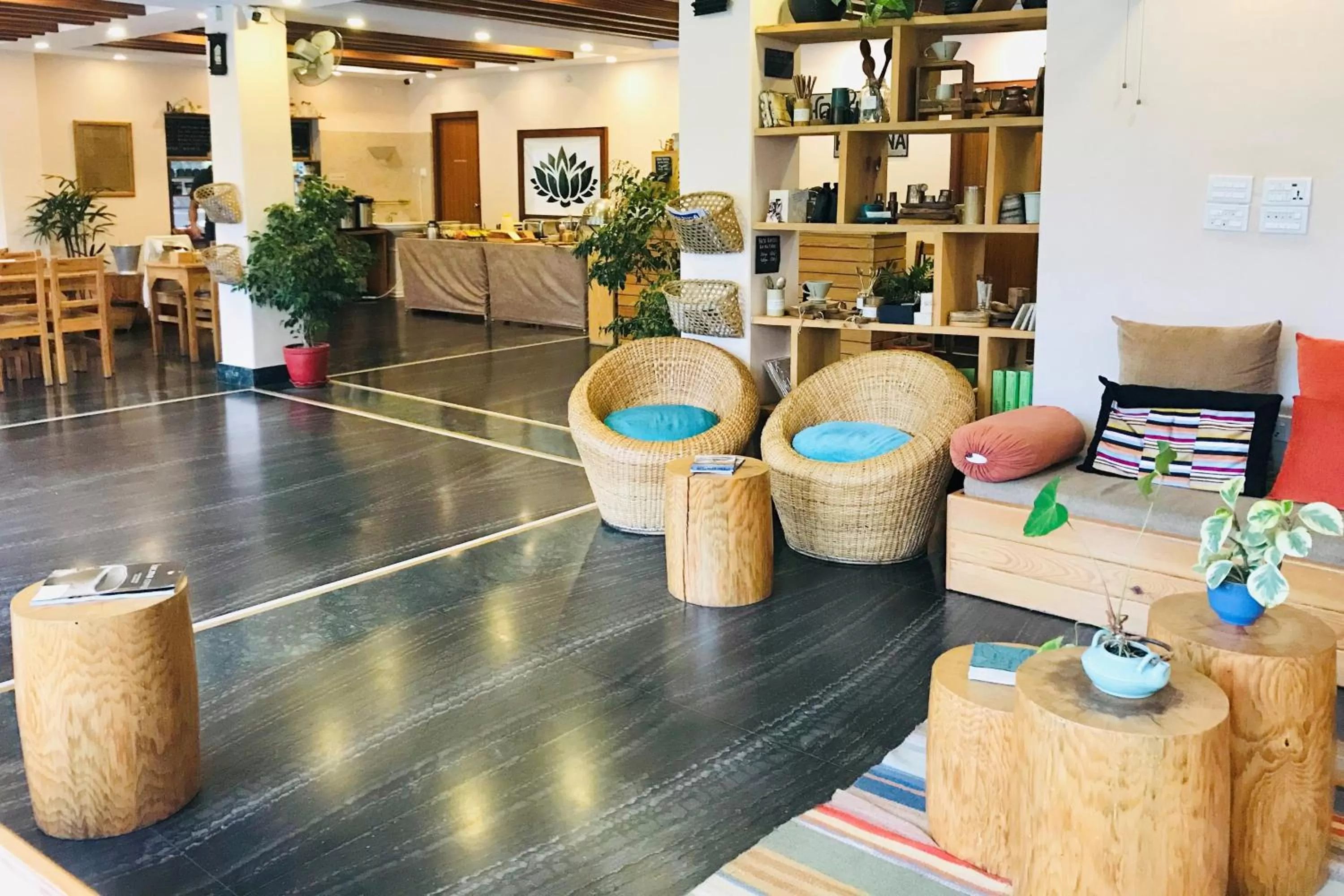 Lobby or reception in Hotel Karuna