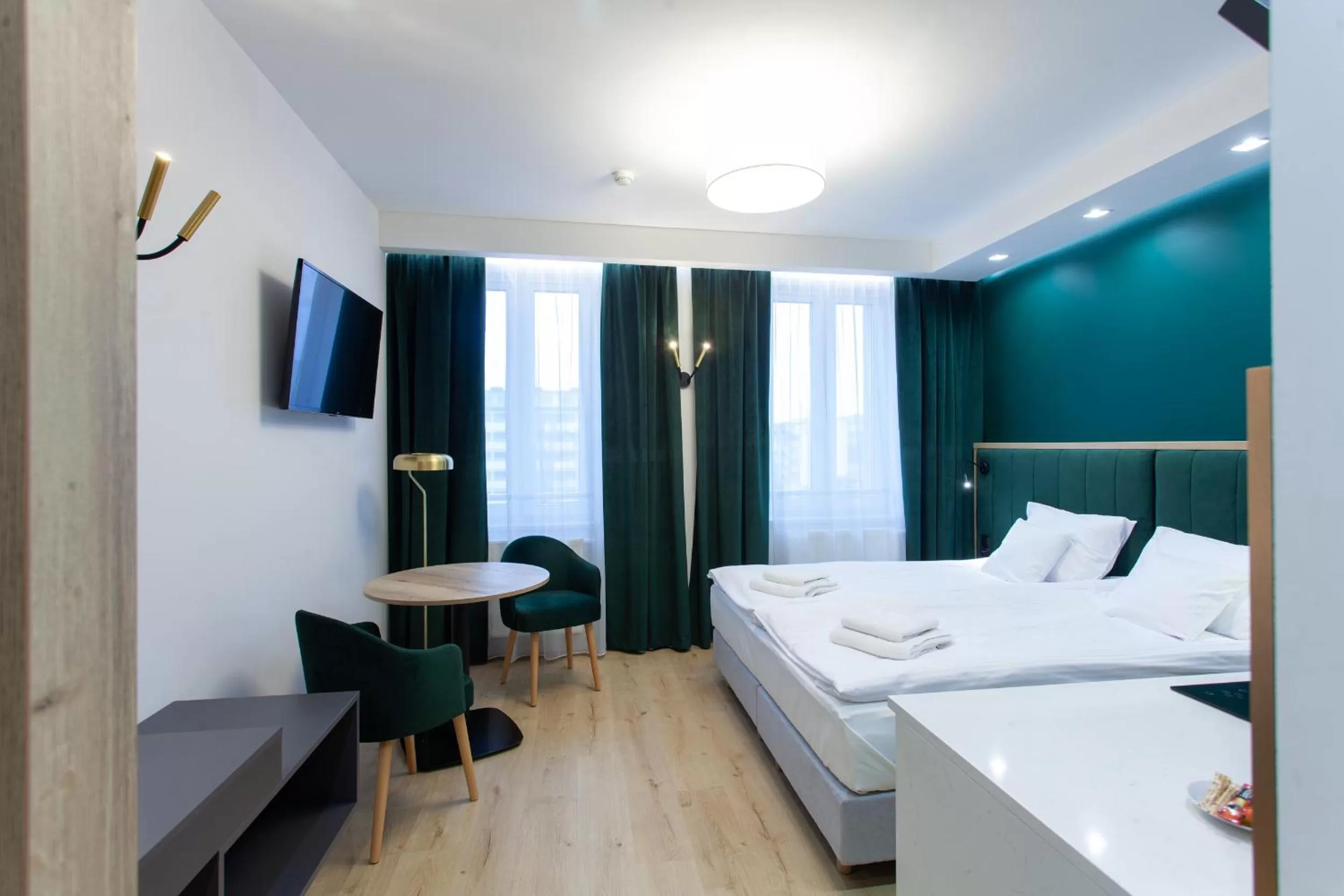 Bed in SQUARE APARTMENTS GDYNIA