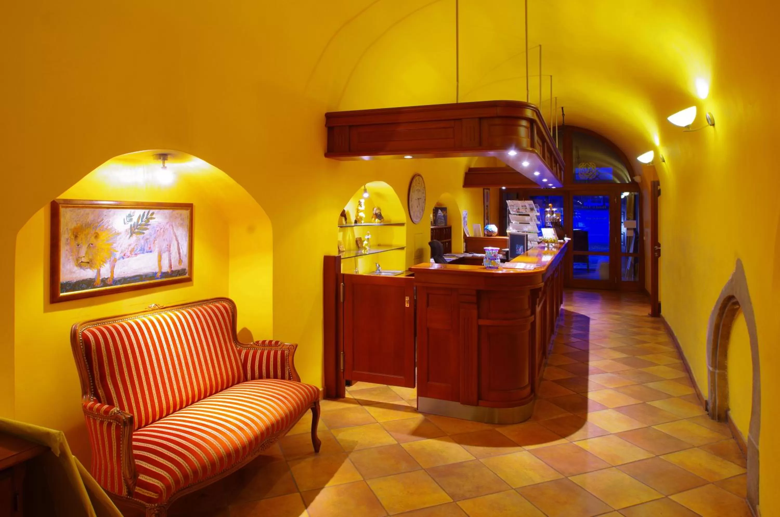 Lobby or reception in Hotel U Leva