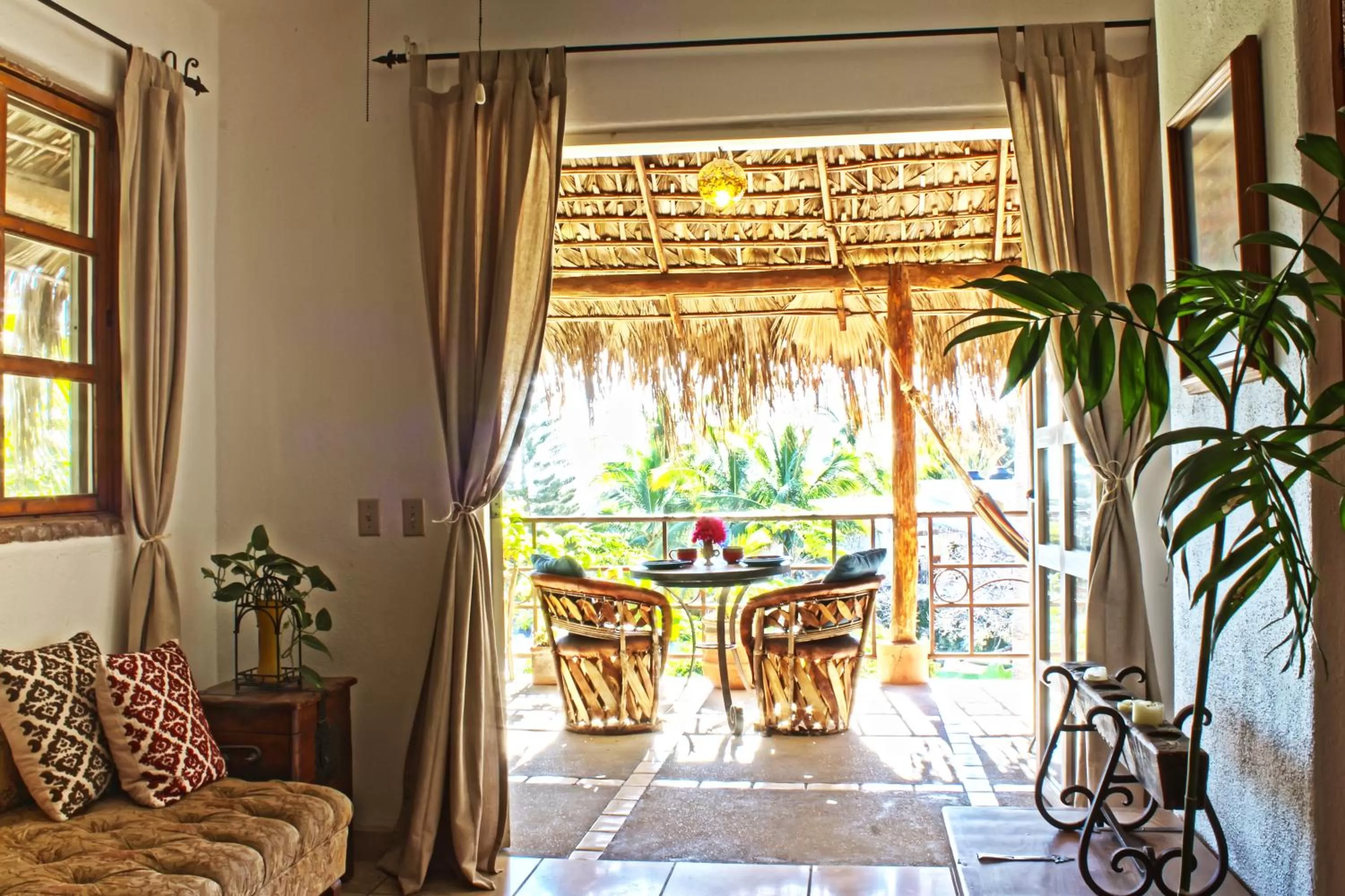 Seating area in The Bungalows Hotel