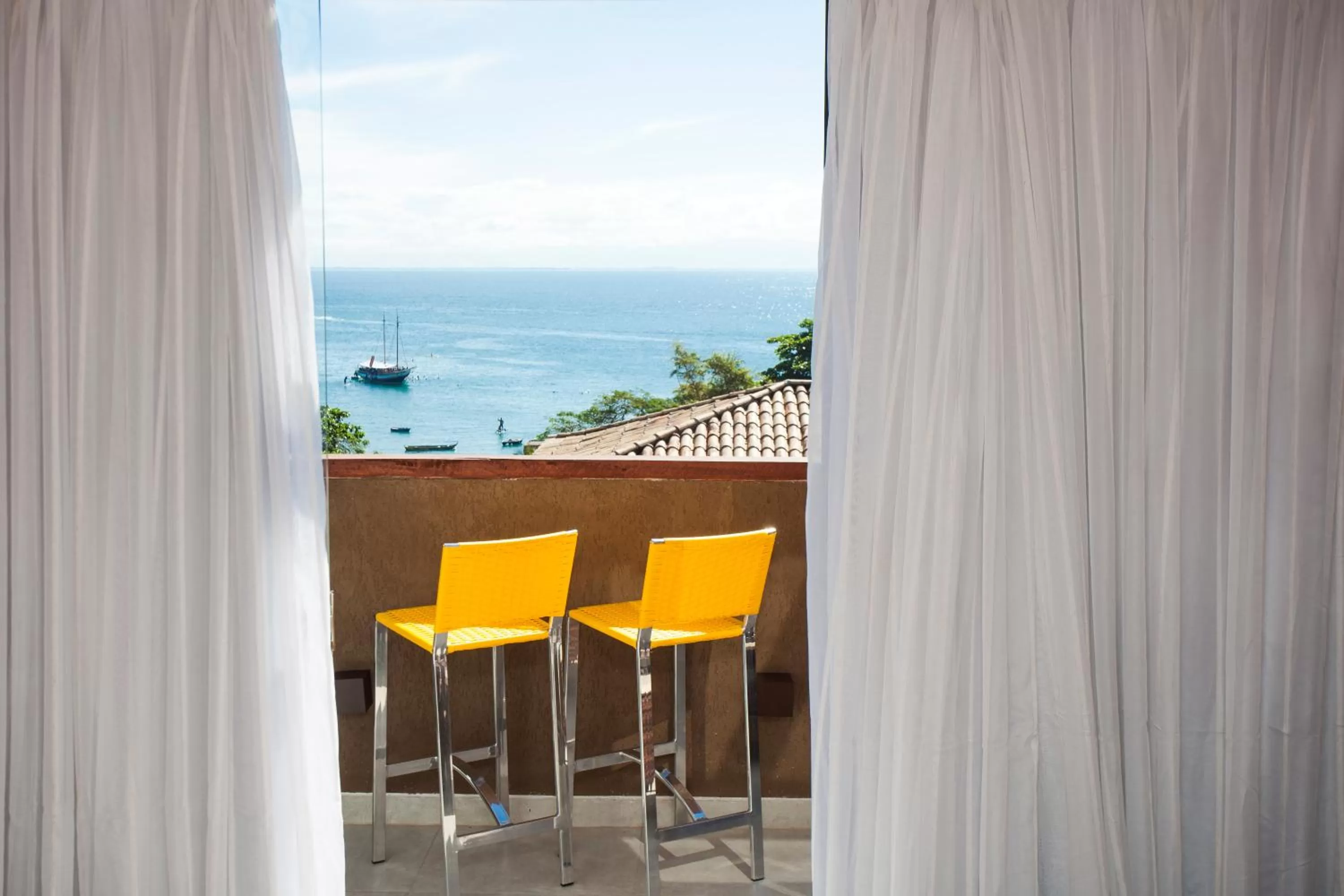 Balcony/Terrace in Pousada Praia João Fernandes