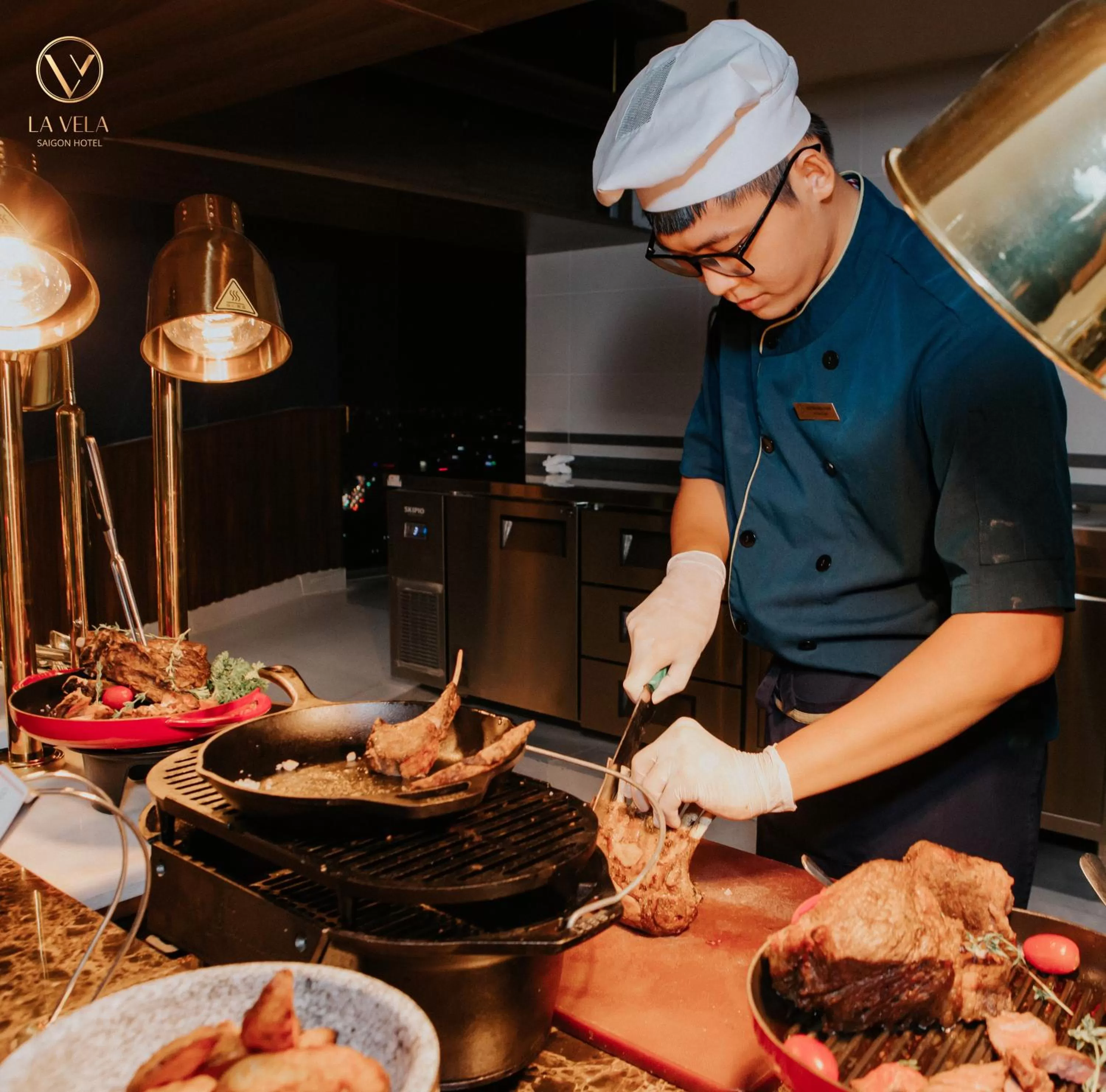 Food in La Vela Saigon Hotel