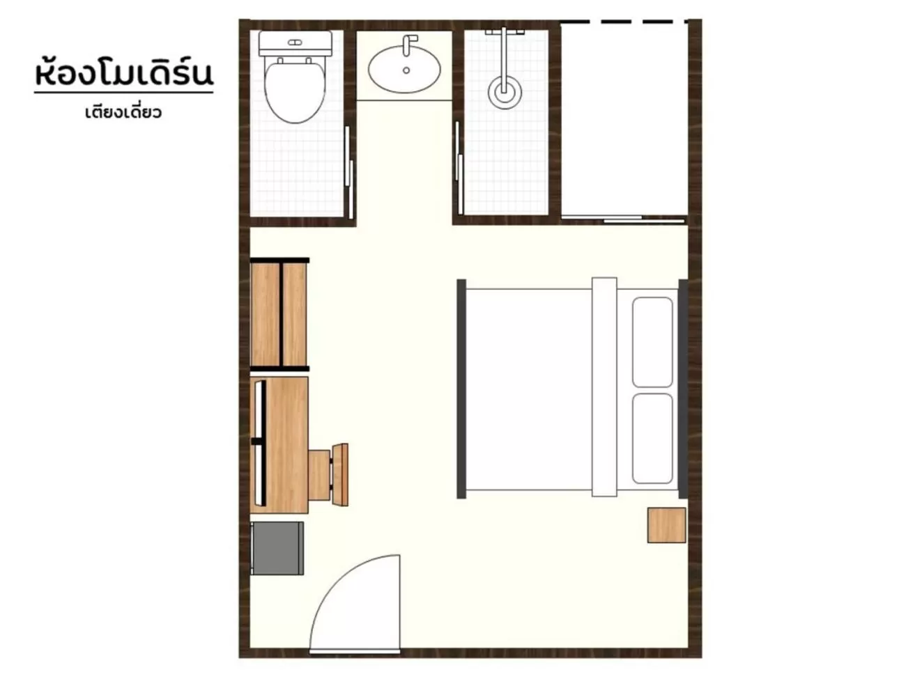Floor plan in Don Muang Hotel