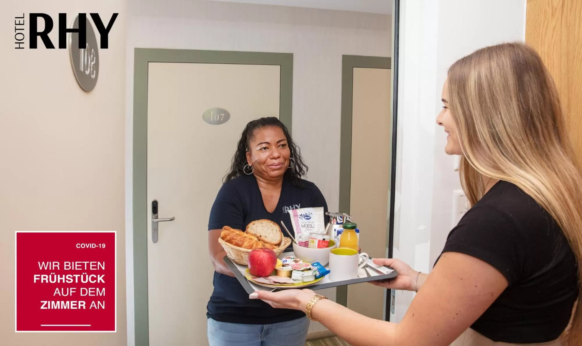 Breakfast in Hotel Restaurant Rhy