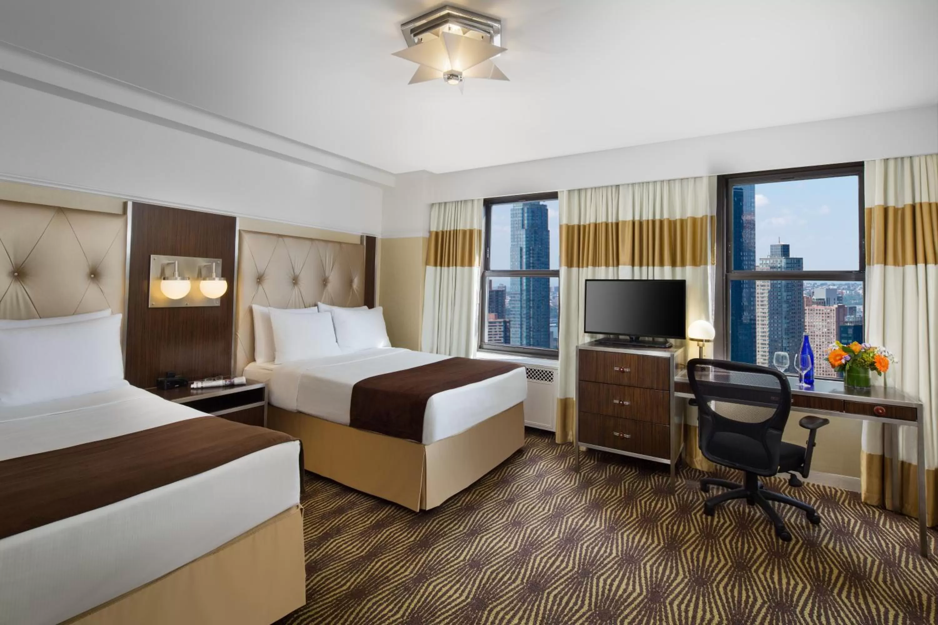 Standard Room with Two Double Beds with View in The New Yorker, A Wyndham Hotel