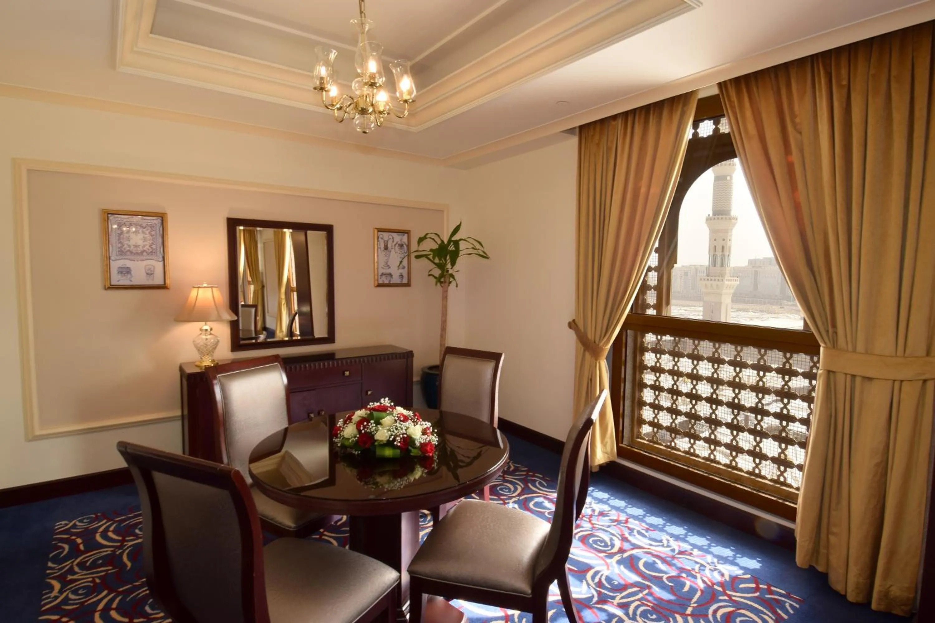 Seating area in Dar Al Taqwa Hotel