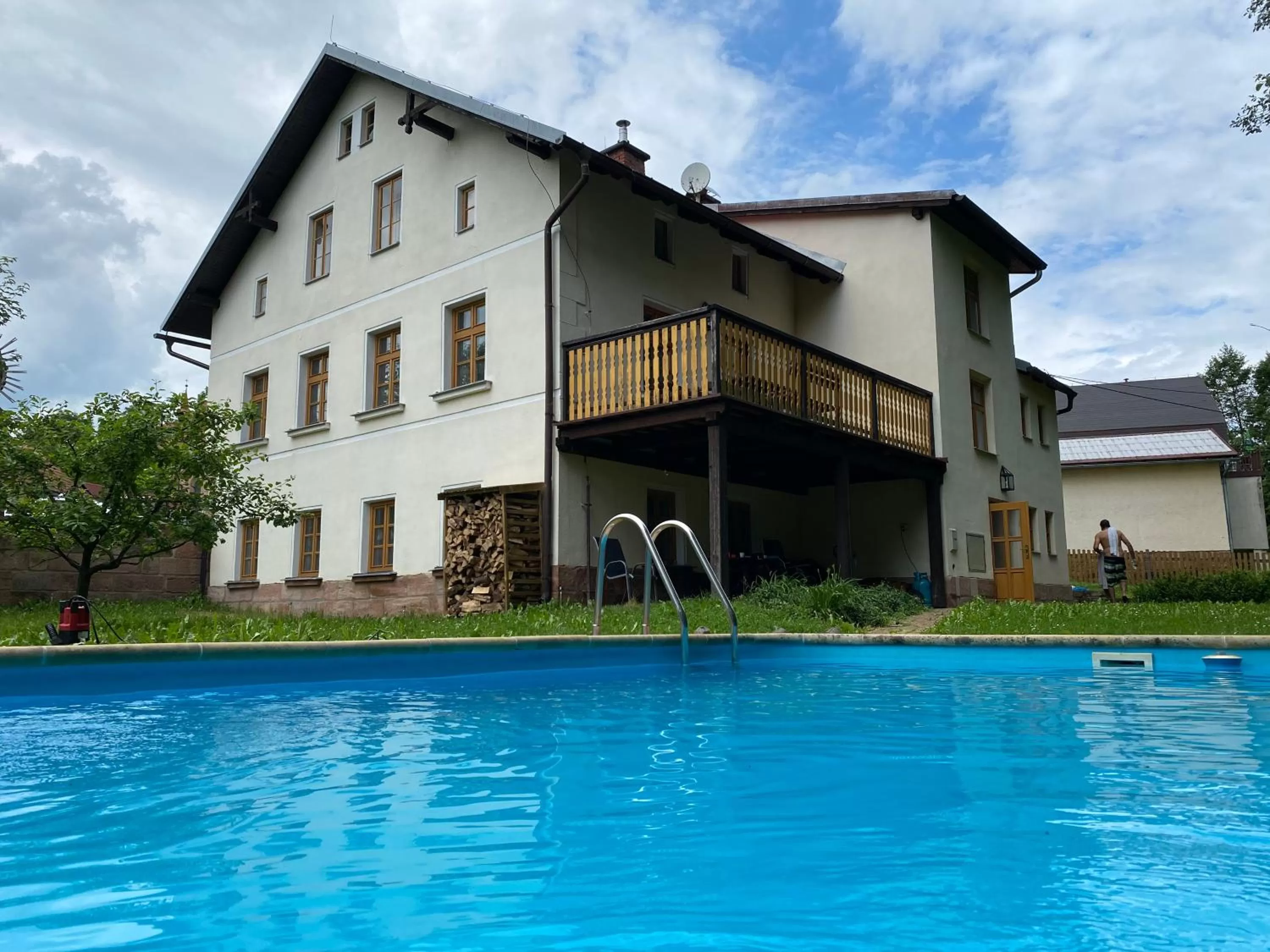 Swimming pool in Droom b&b Čermná