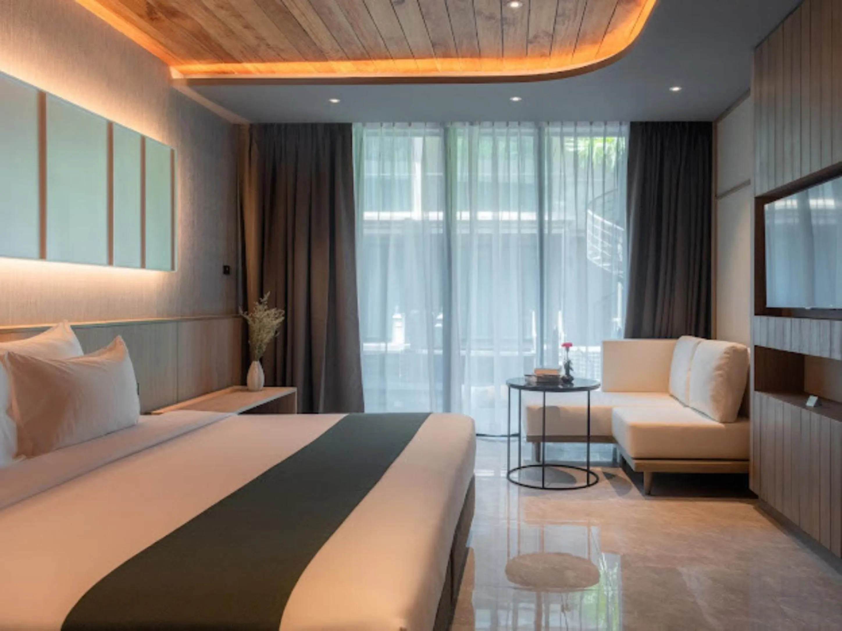 Bed in Areca Resort and Spa