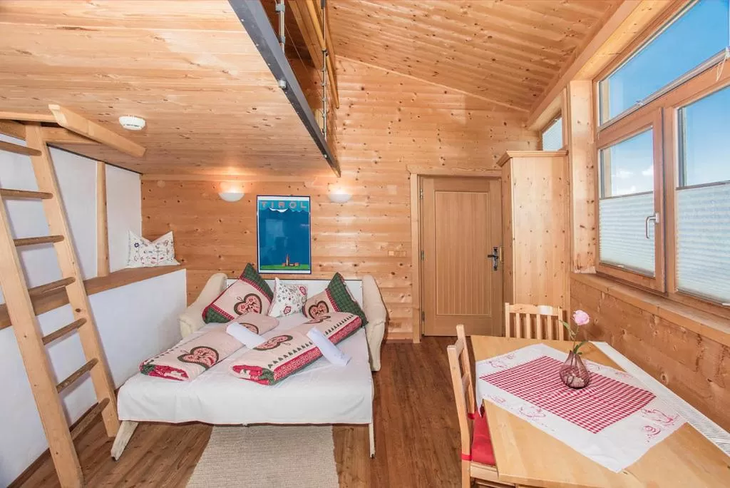 Bed in Hocheckhuette On Top of the Kitzbuehel Hahnenkamm Mountain