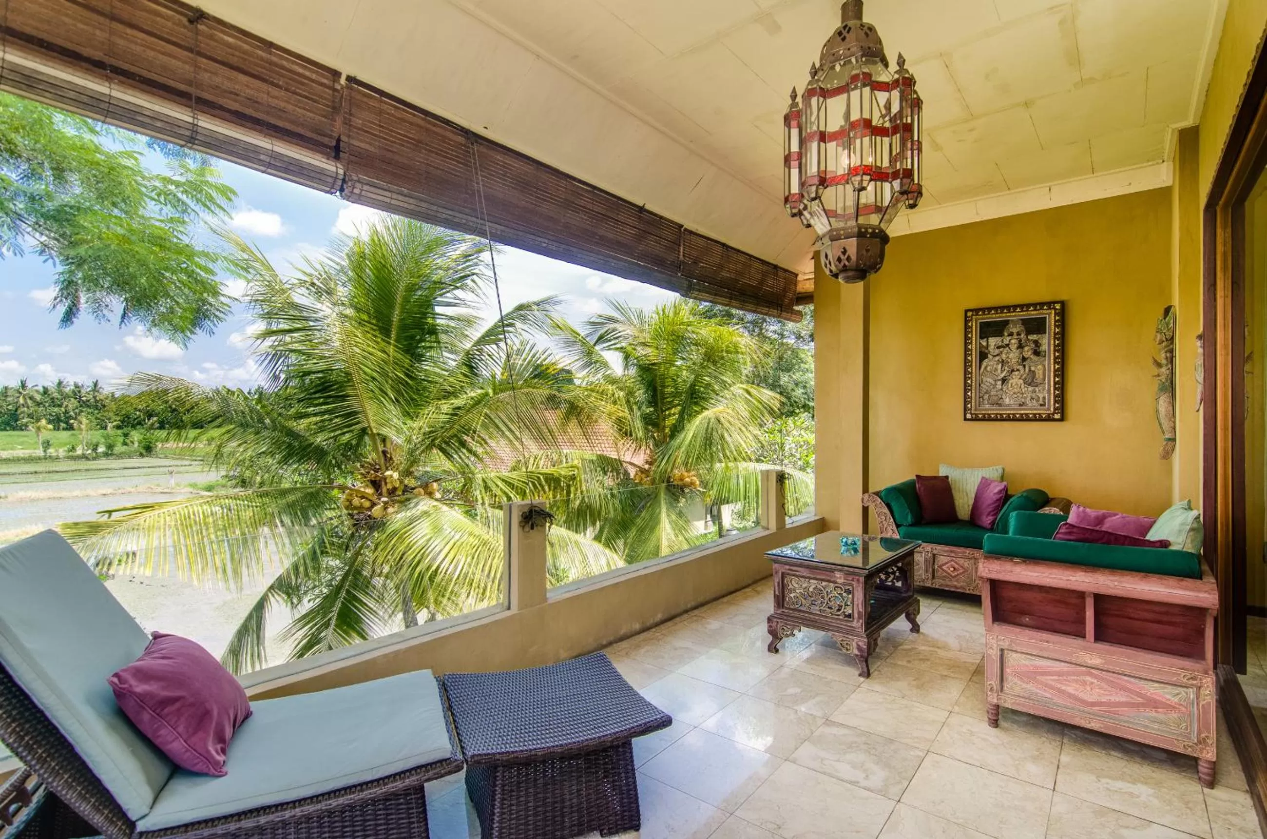 Balcony/Terrace in Green Field Hotel and Restaurant