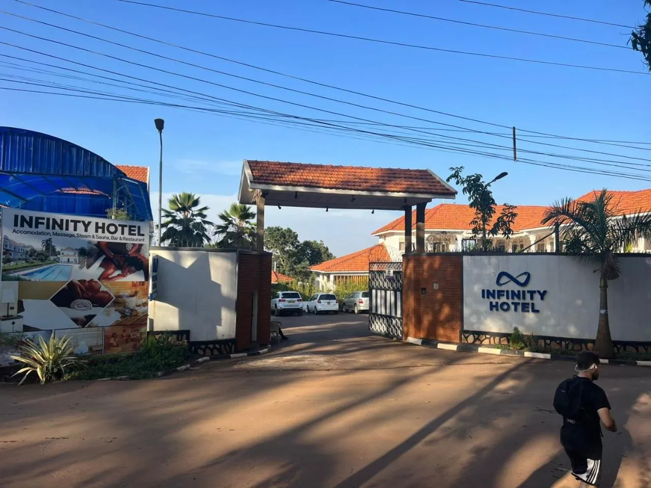 Facade/entrance in Infinity Hotel Kampala