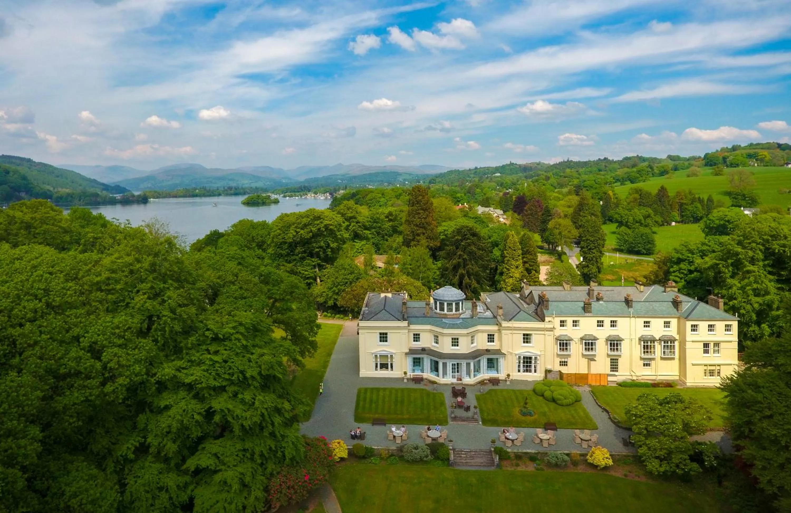 Storrs Hall Hotel on the shore of Lake Windermere