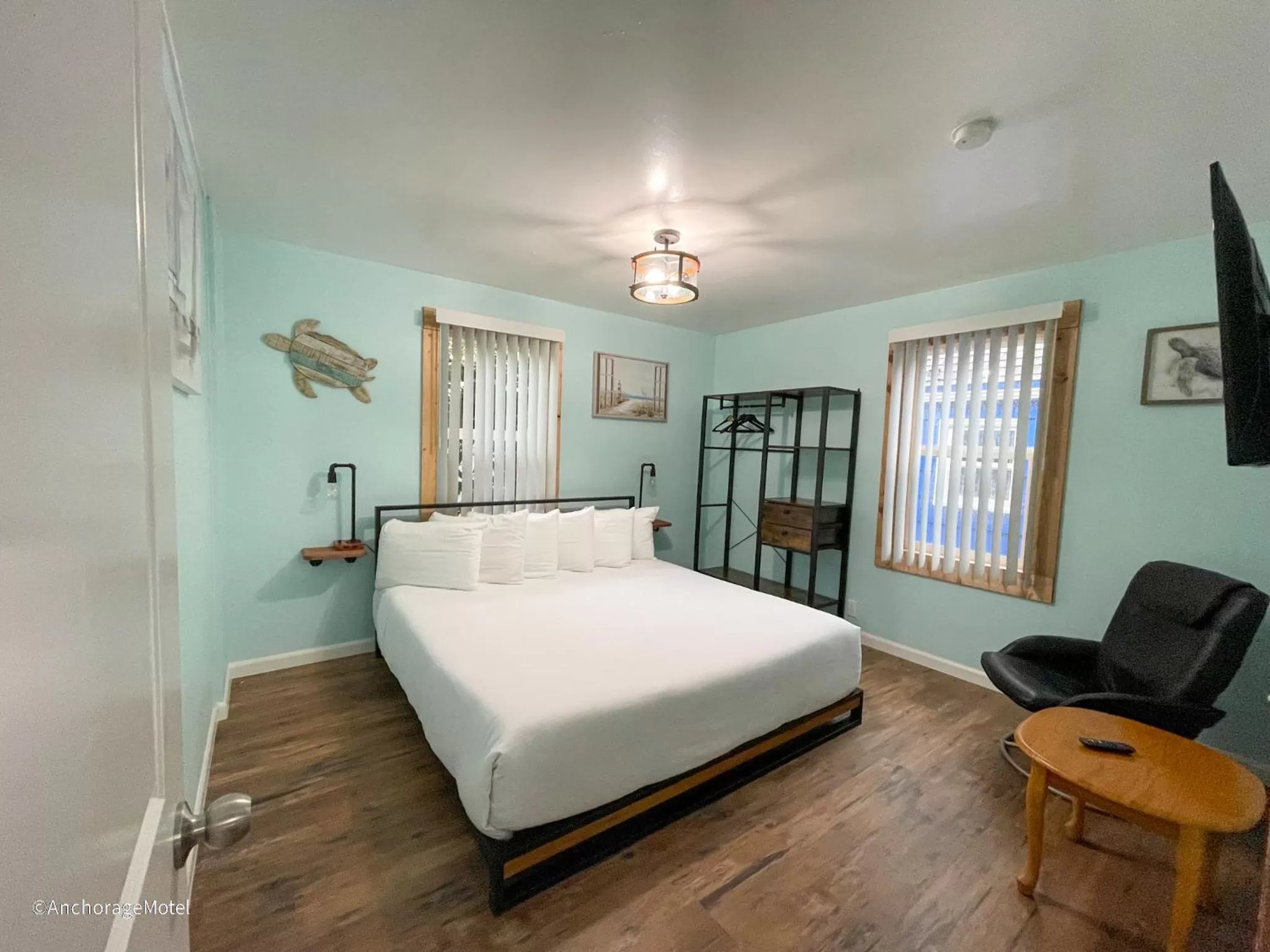 Bedroom, Bed in The Anchorage Motel