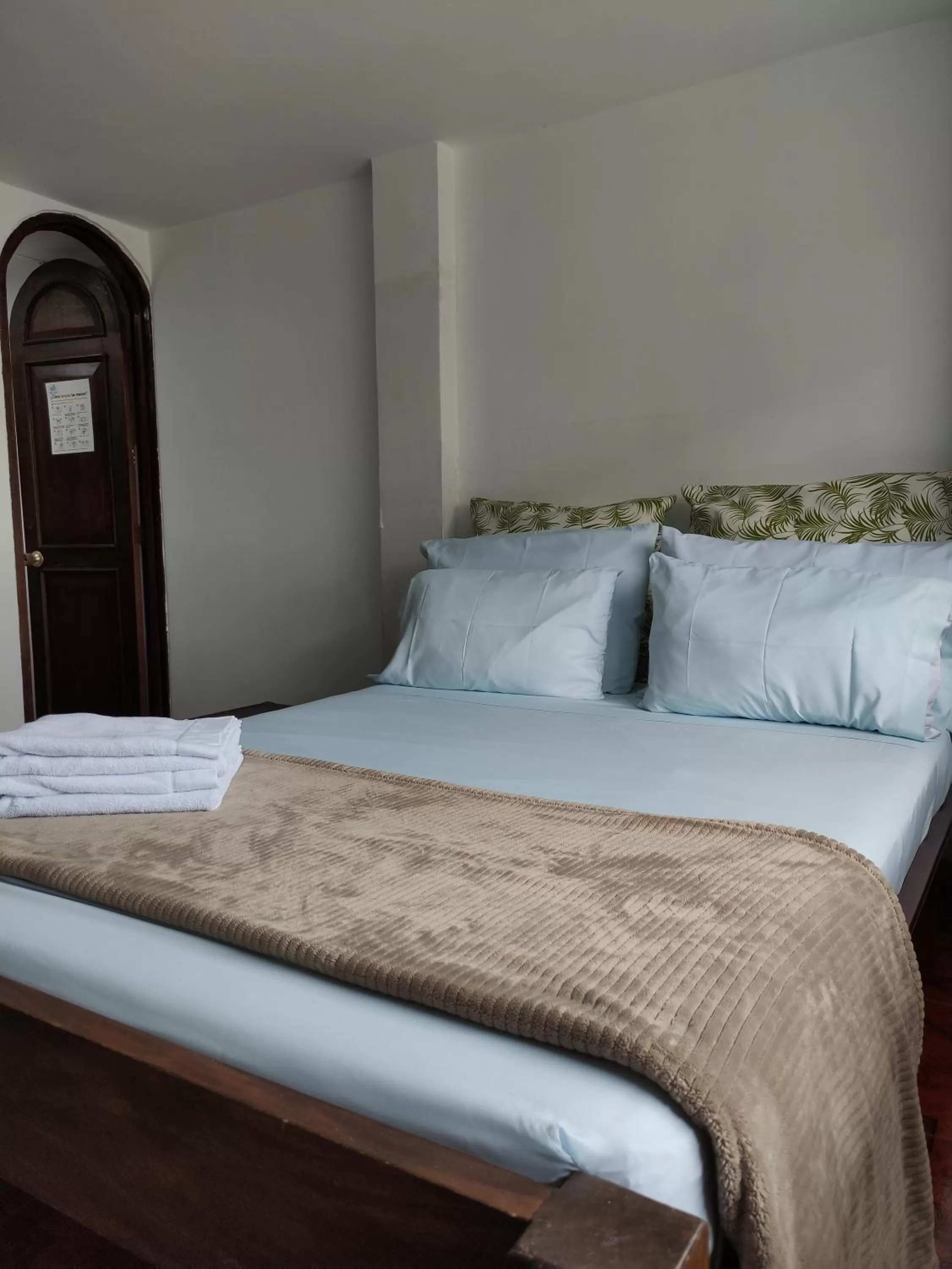 Bed in Hosteria De Mi Pueblo