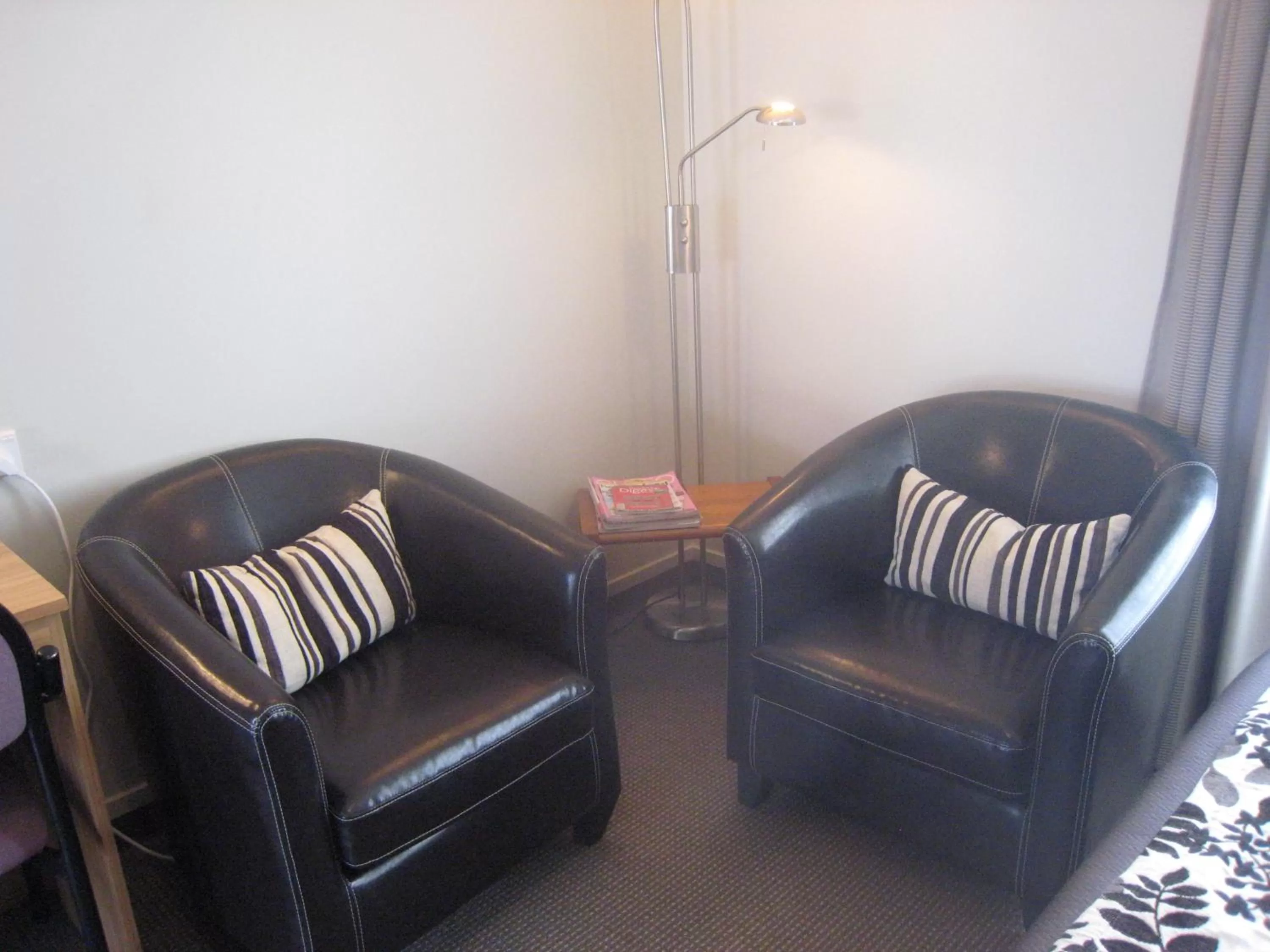 Seating area in Buller Court on Palmerston