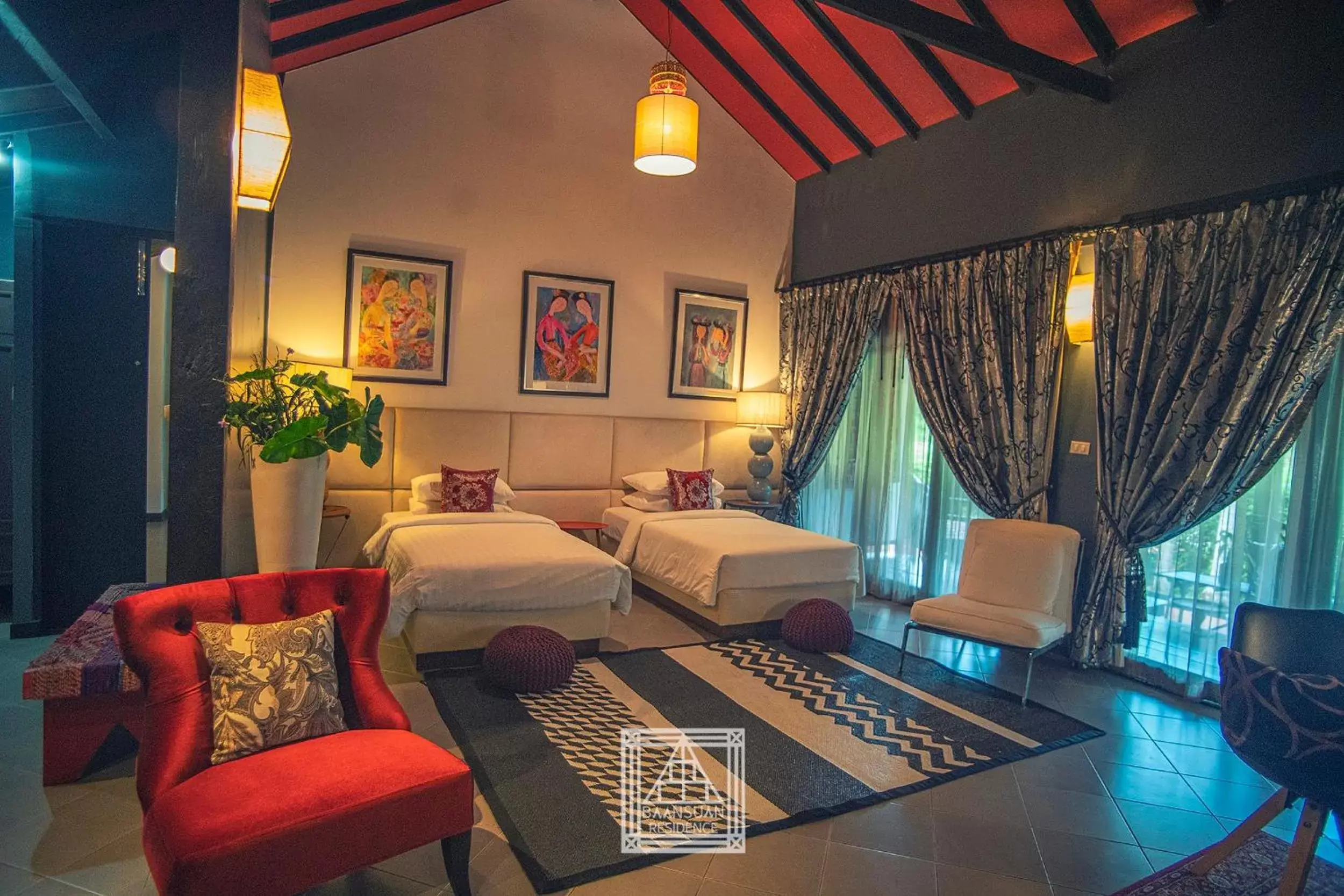 Studio with Garden View in Baan Suan Residence เฮือนพักบ้านสวน Studio with Garden View in Baan Suan Residence เฮือนพักบ้านสวน