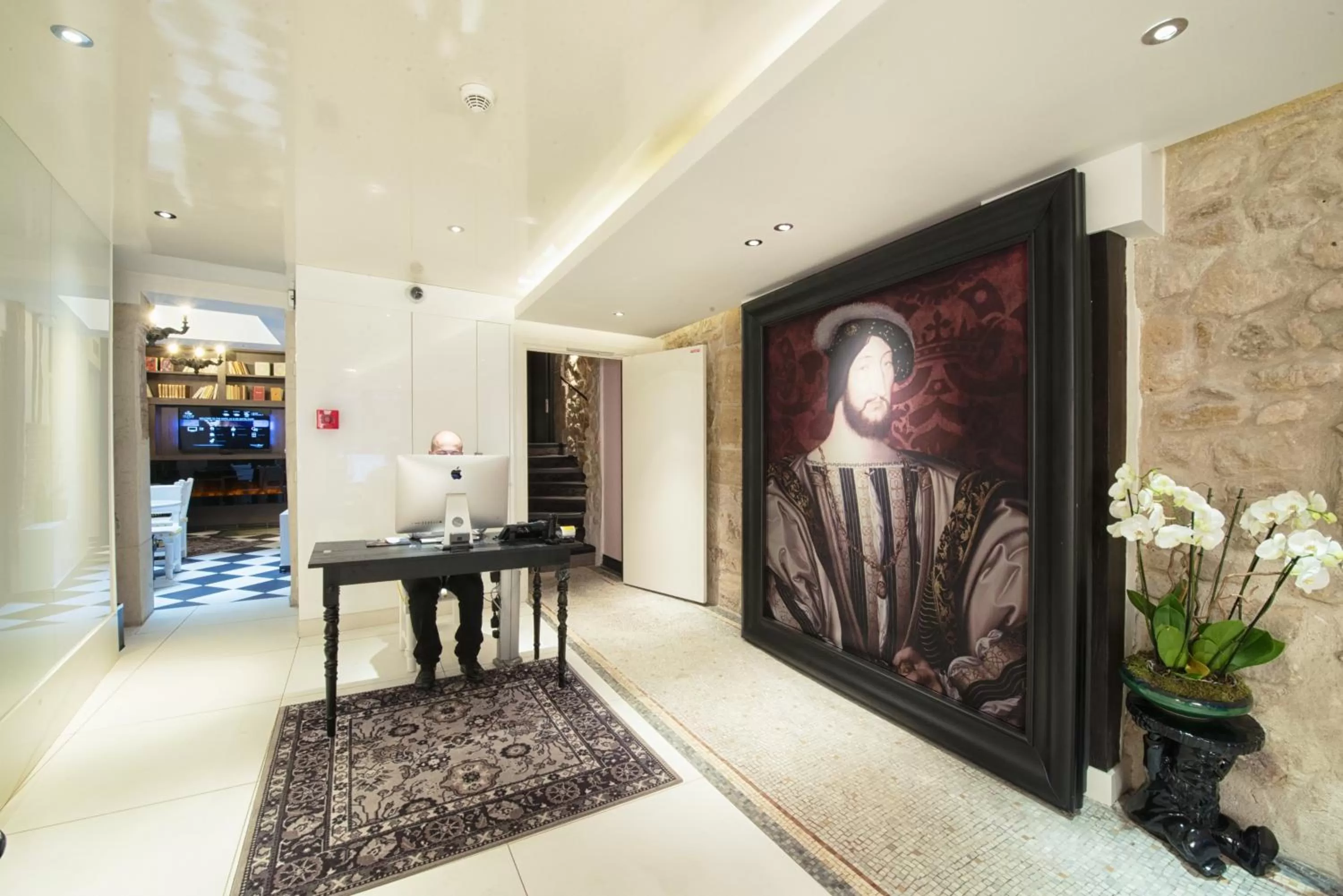 Lobby or reception in Hôtel le Clos de Notre Dame
