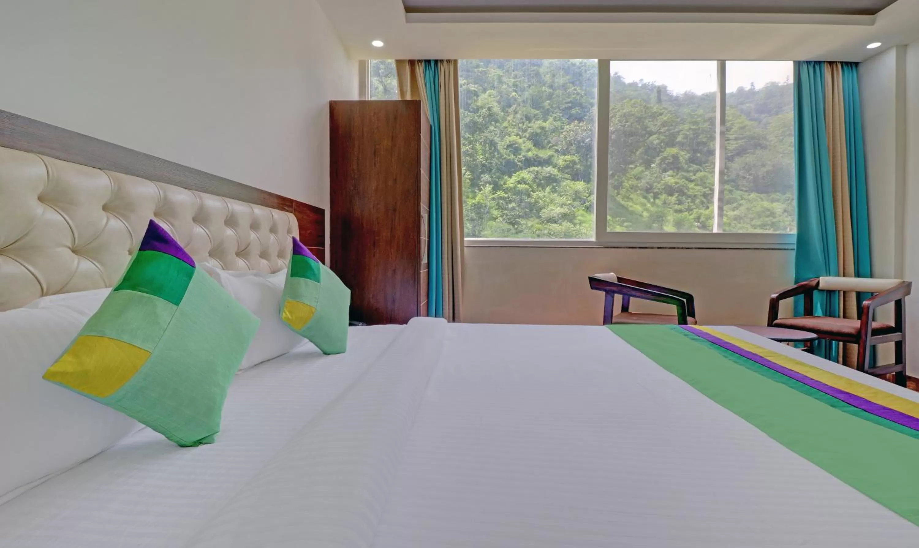 Bed in Hotel Hidden Delight Rishikesh