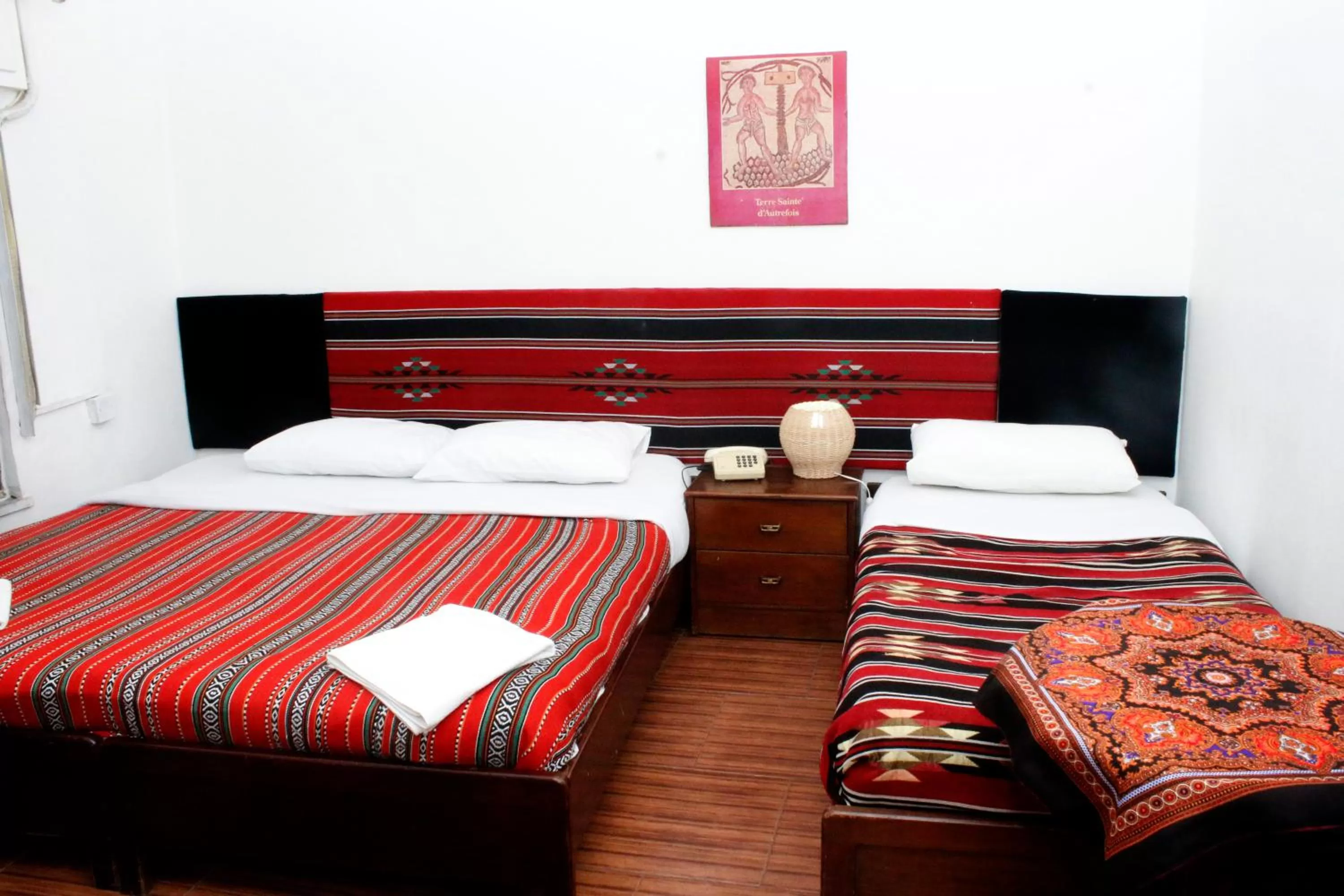 Bed in Amman Pasha Hotel