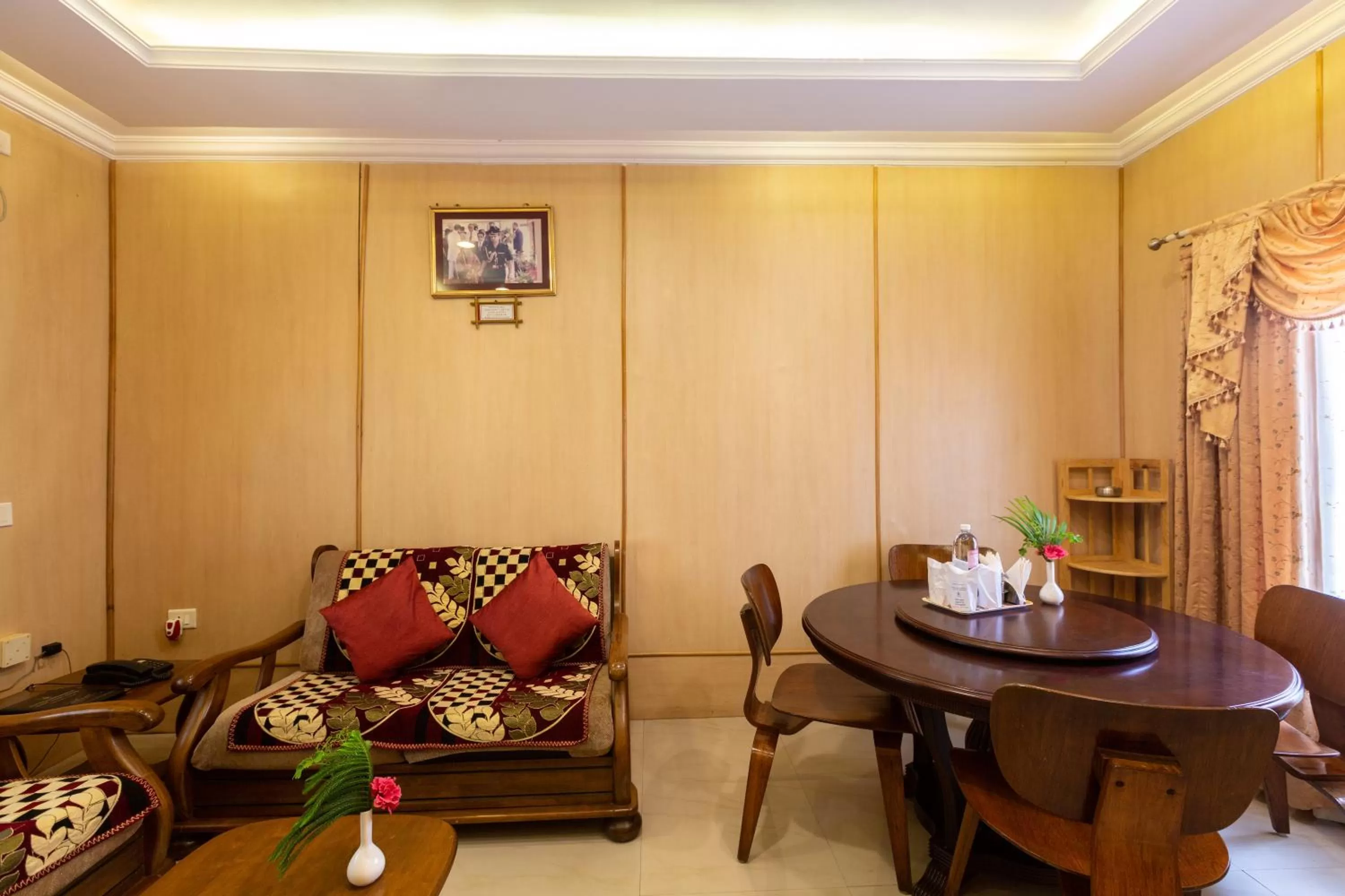 Seating Area in KSTDC Hotel Mayura Bhuvaneshwari Kamalapur