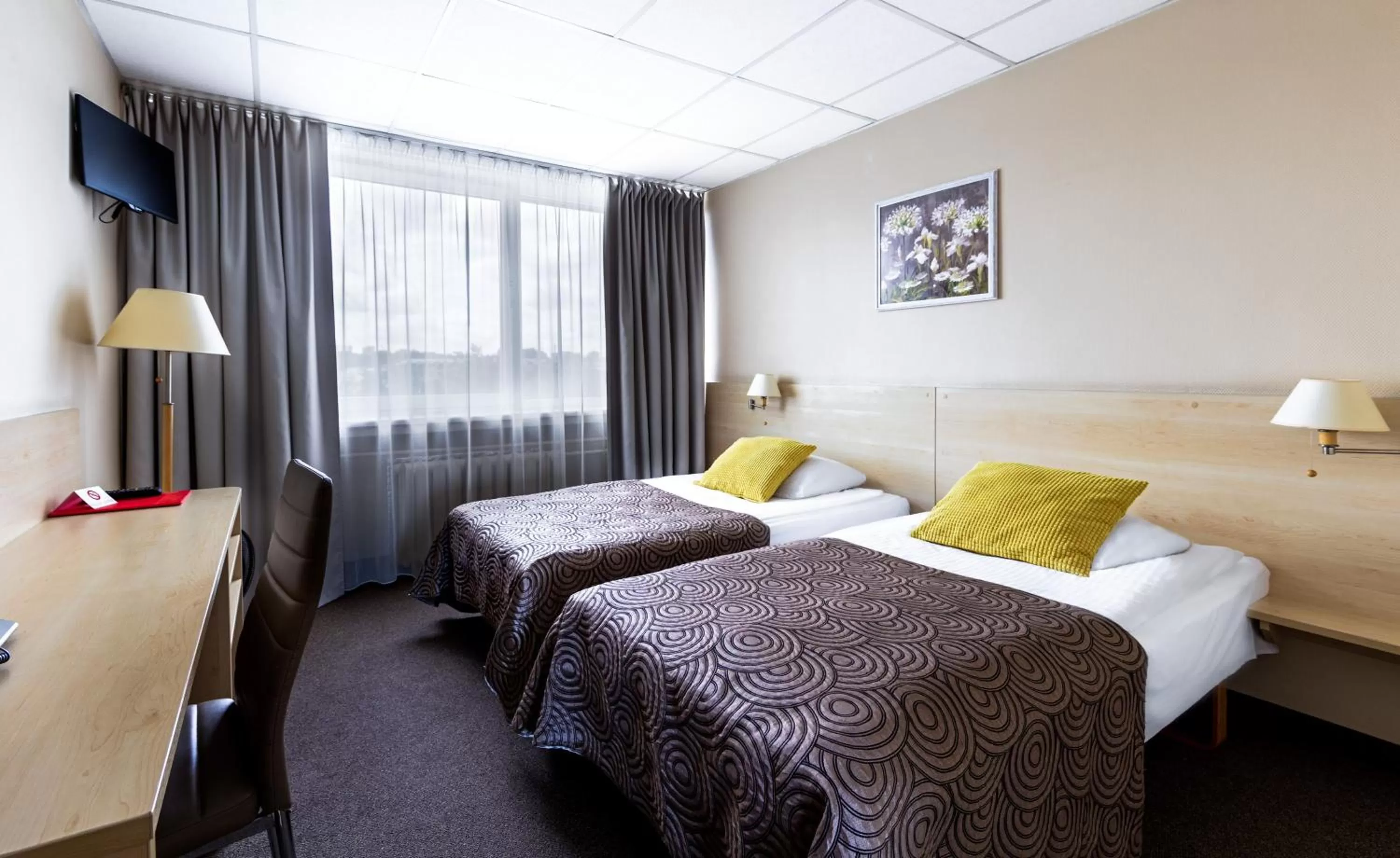 Living room, Bed in Hotel Panorama