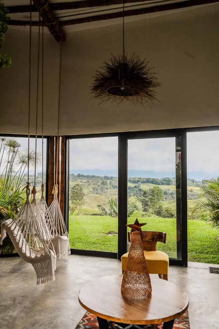 Living room in Ecohotel Monte Tierra Habitaciones y Glamping