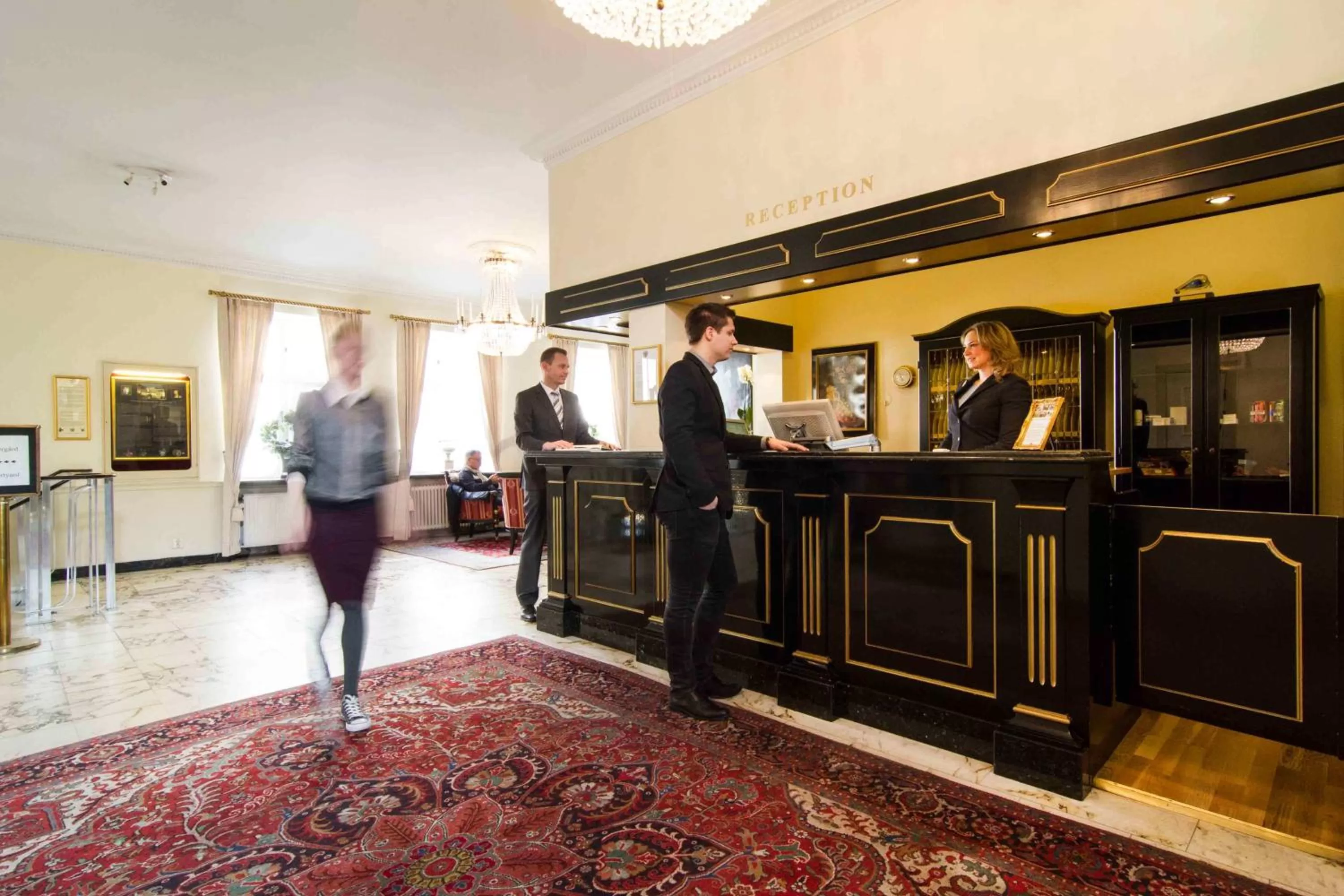 Lobby or reception in Mayfair Hotel Tunneln