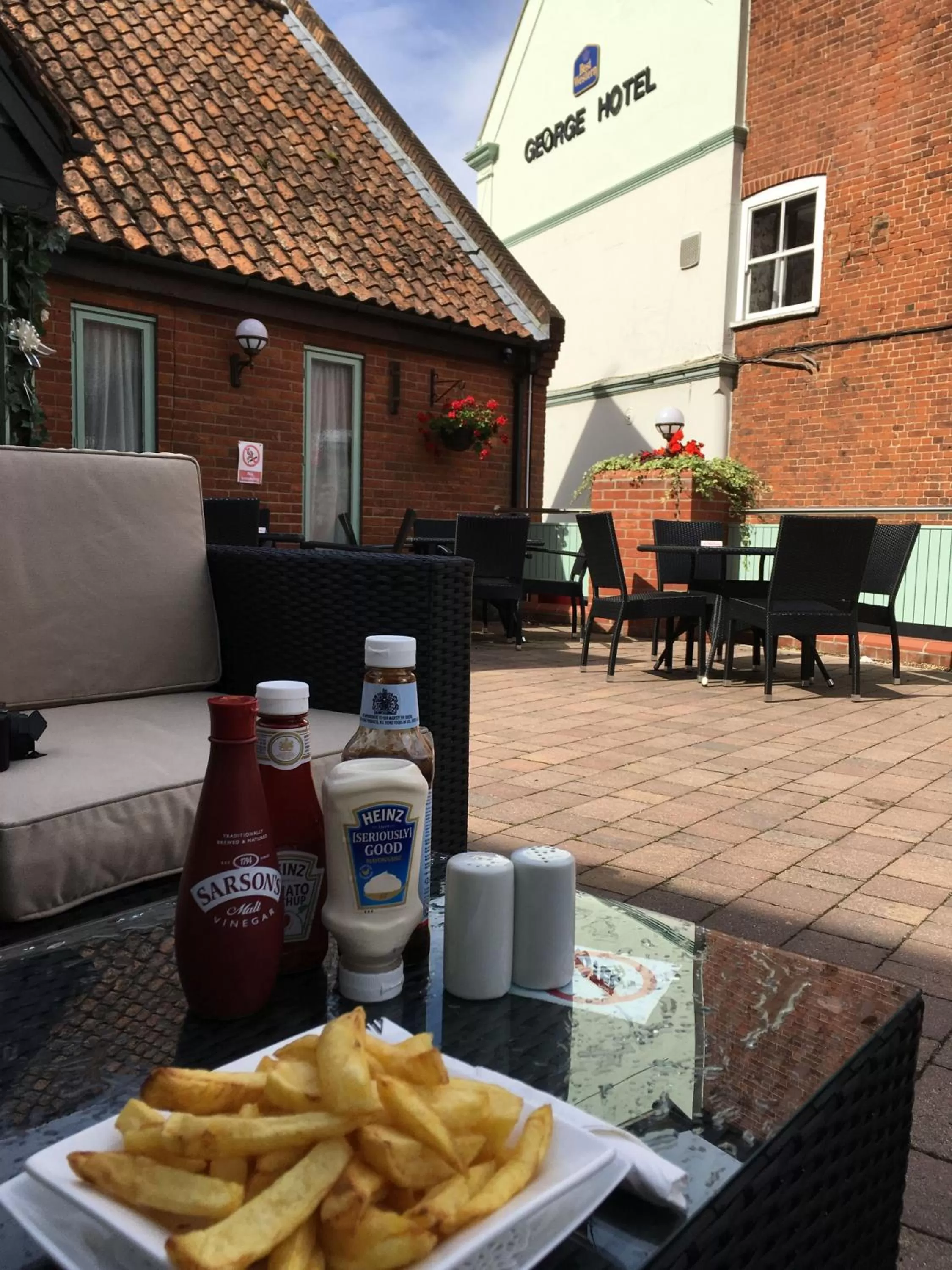 Patio in Best Western The George Hotel, Swaffham