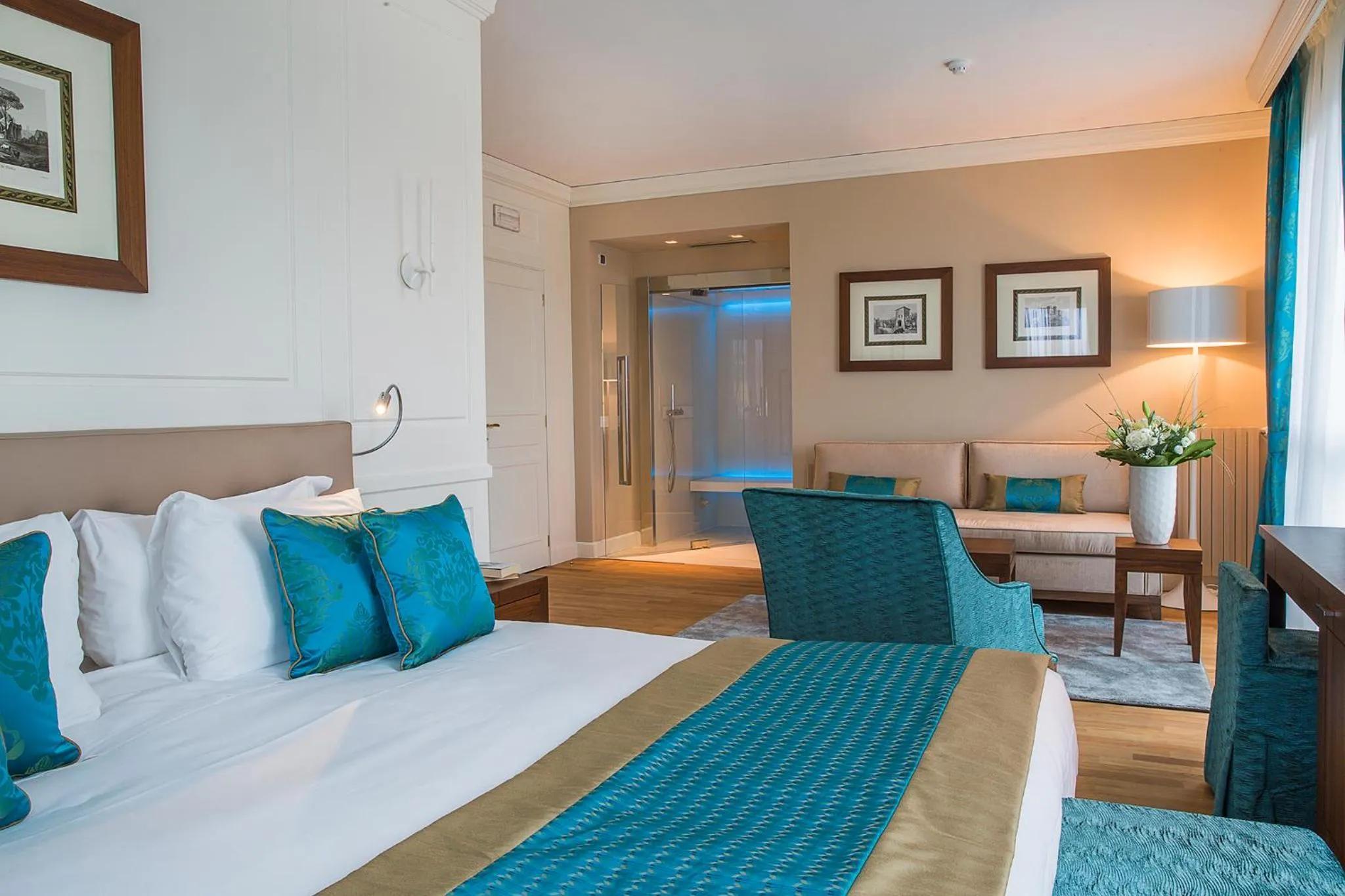 Bedroom, Bed in Grand Hotel Terme Sirmione