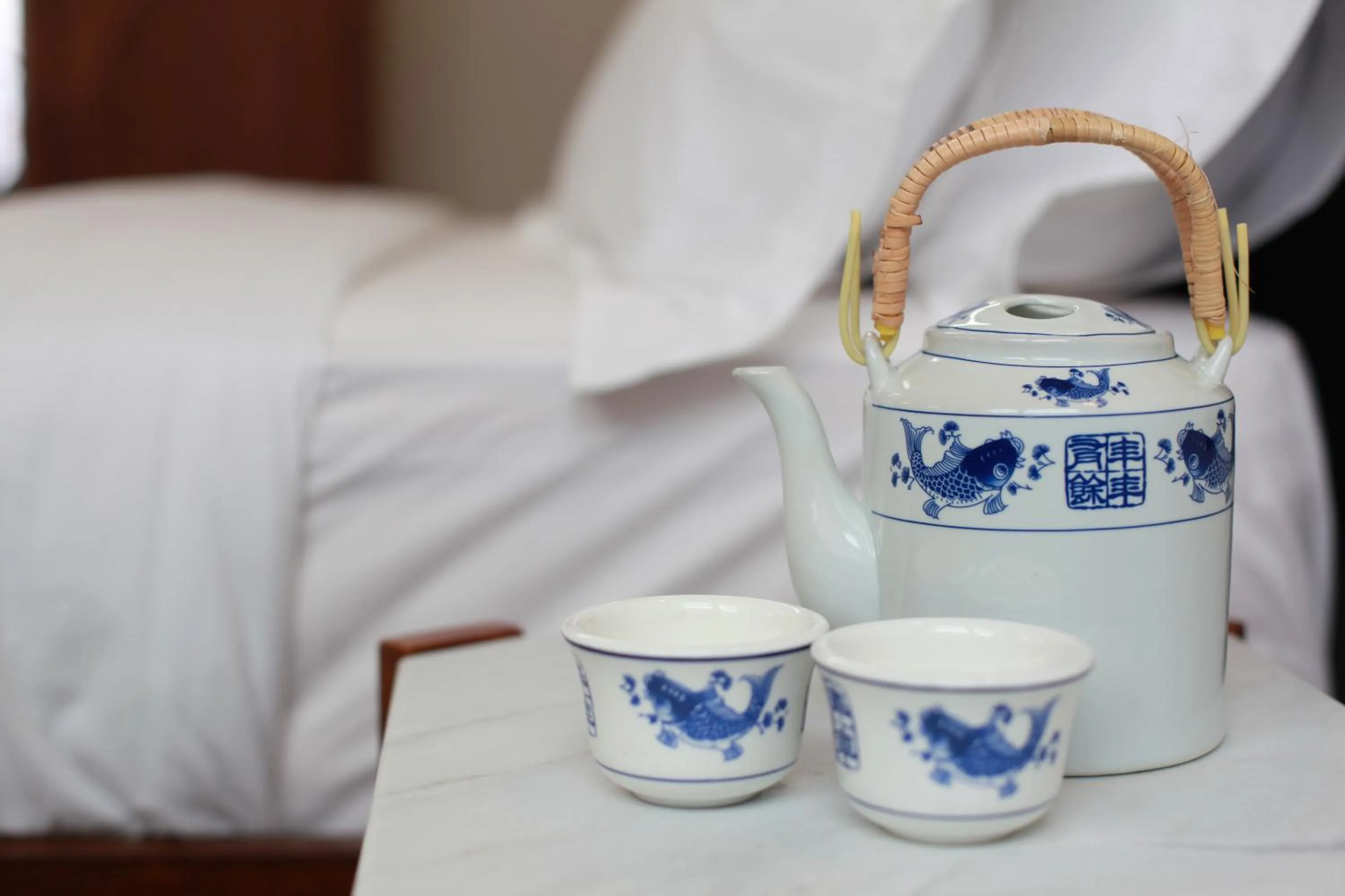 Bed in Tian Jing Hotel