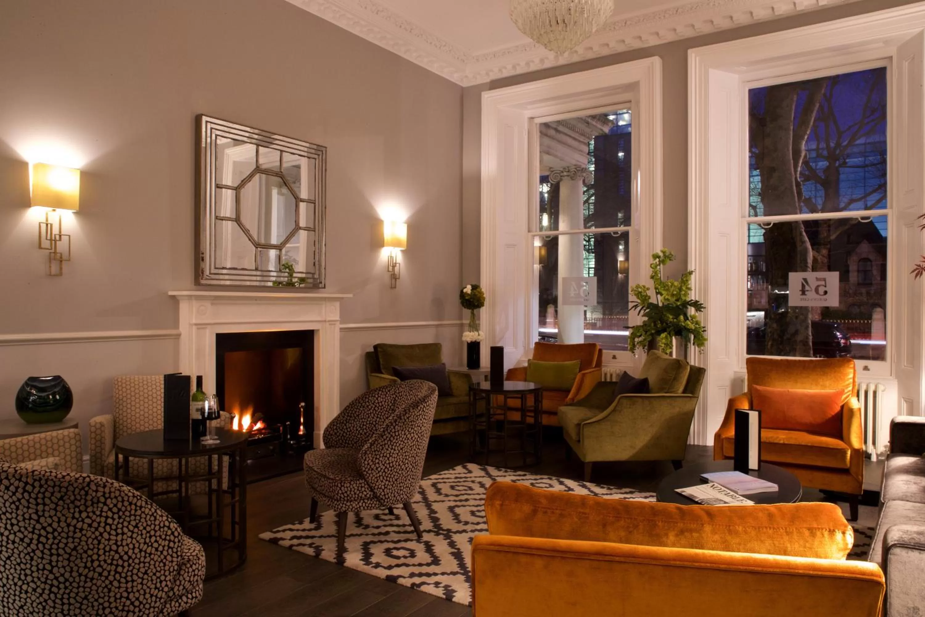Living room in 54 Queen's Gate Hotel