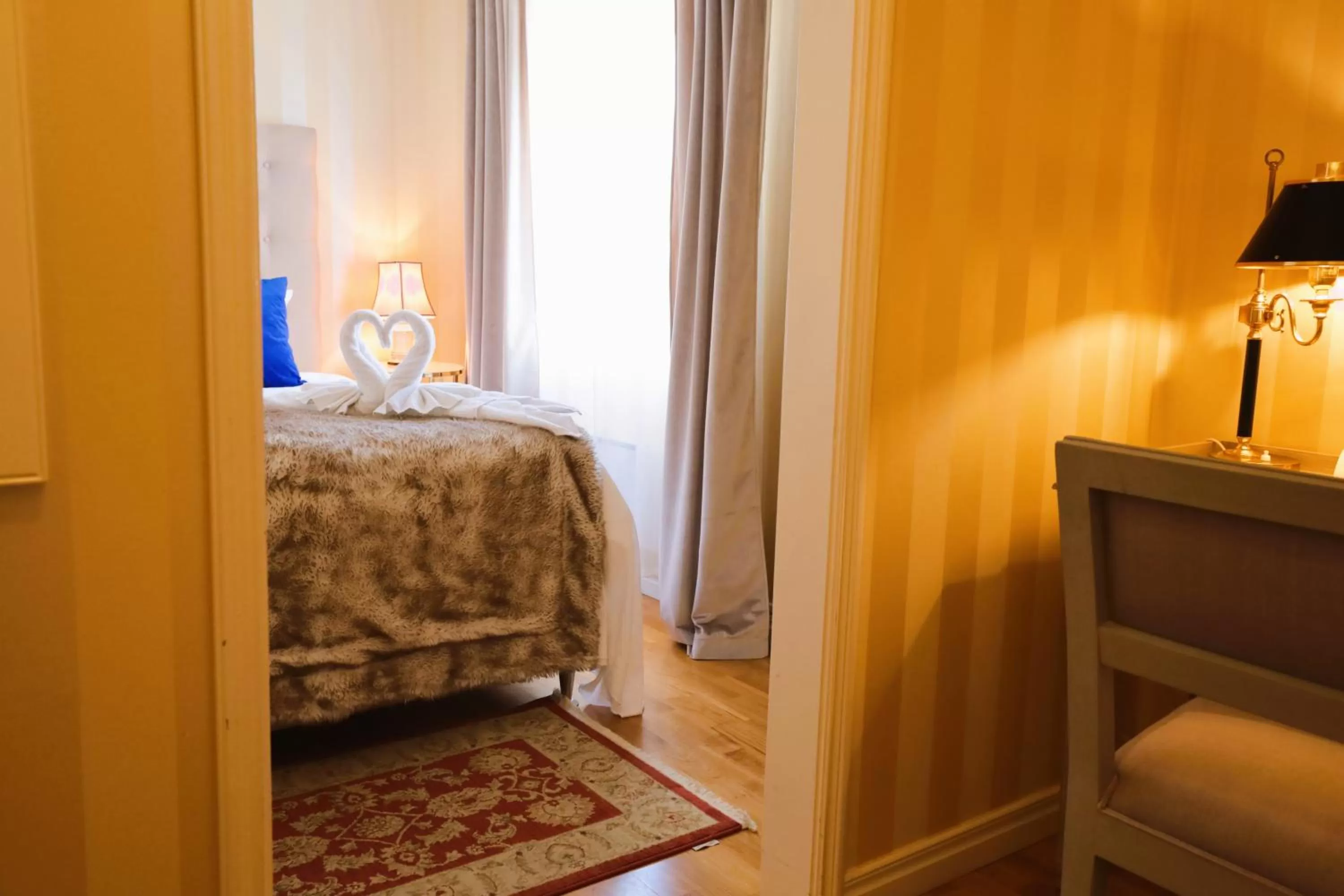 Bed in Vänerport Lakefront Hotell