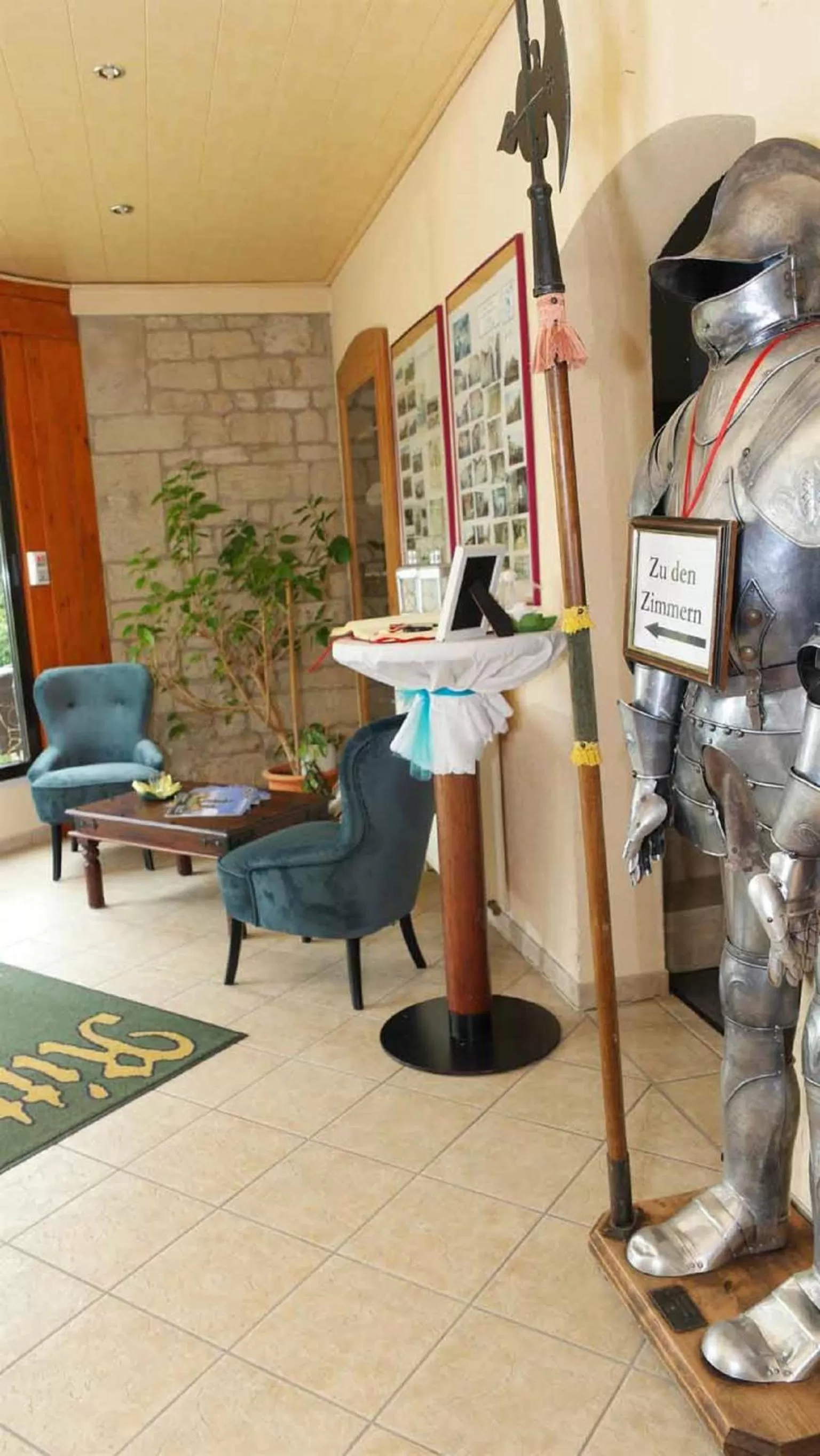 Lobby or reception in Hotel und Restaurant Rittergut Kreipitzsch