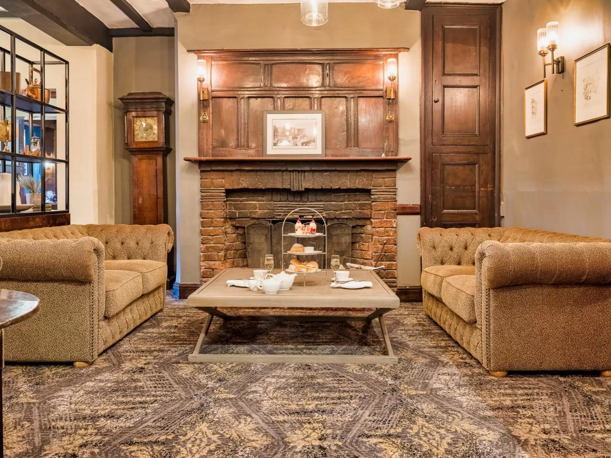 Seating area in The Feathers Hotel