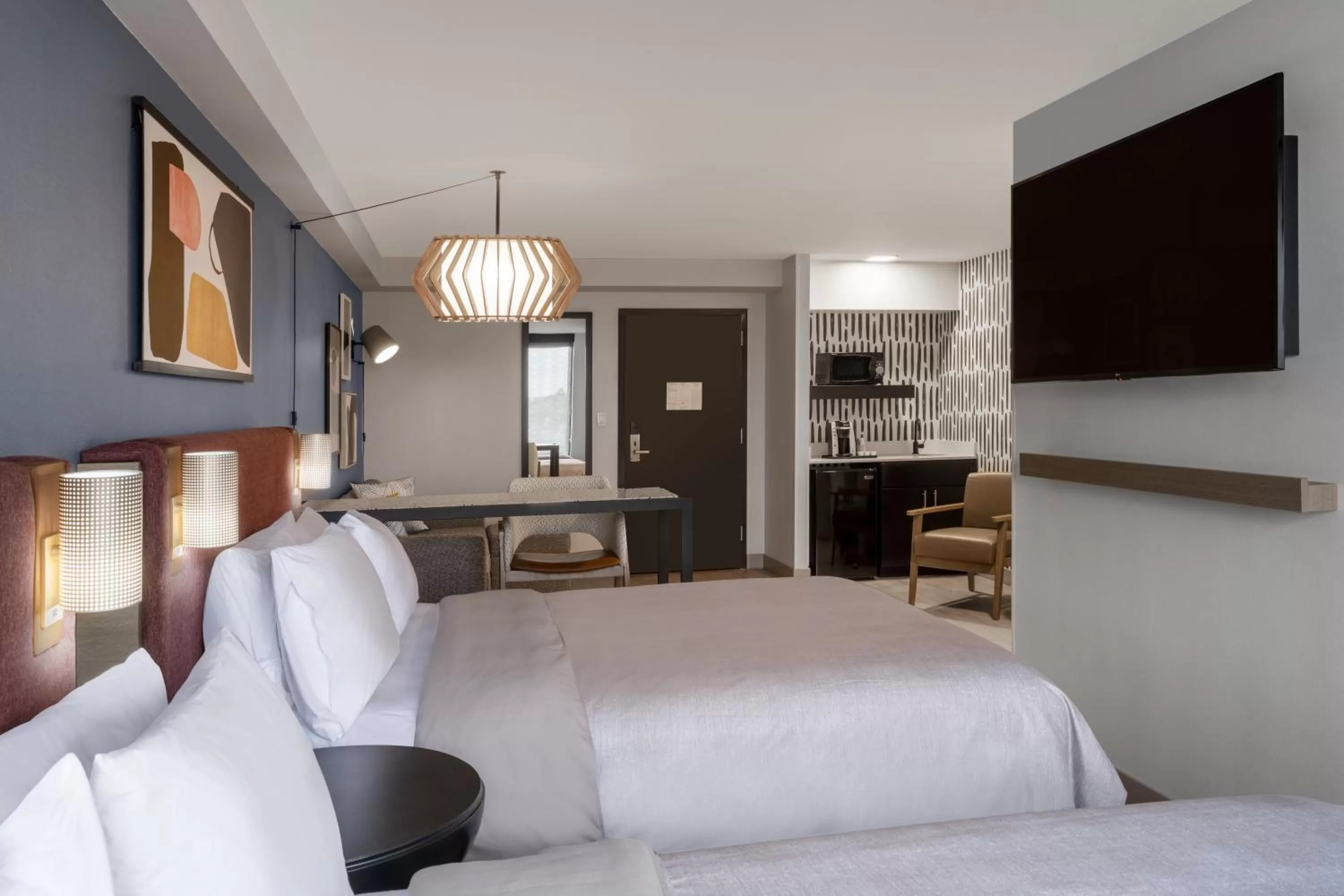 Bed in Atwell Suites Austin Airport by IHG