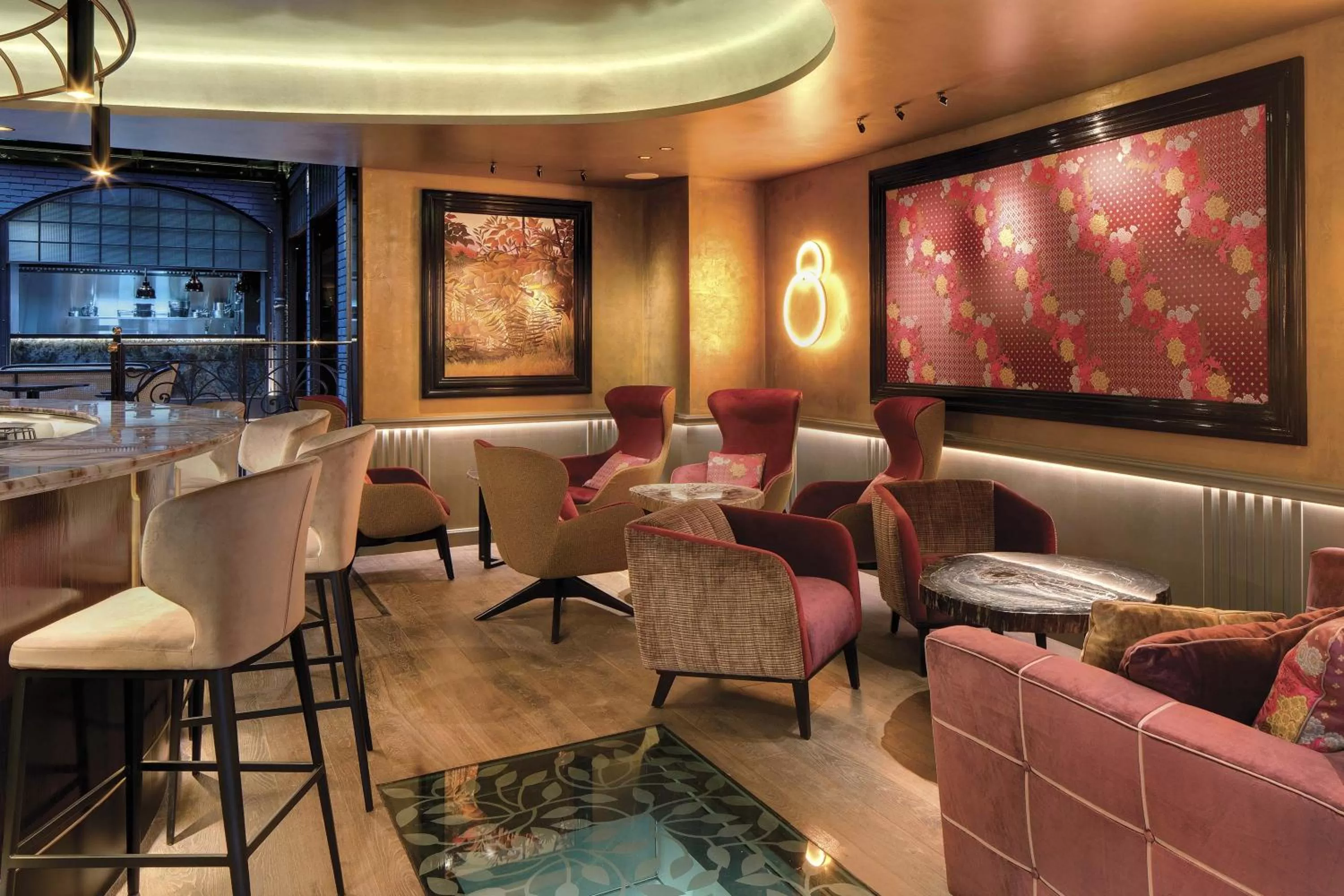Lounge or bar in La Demeure Montaigne