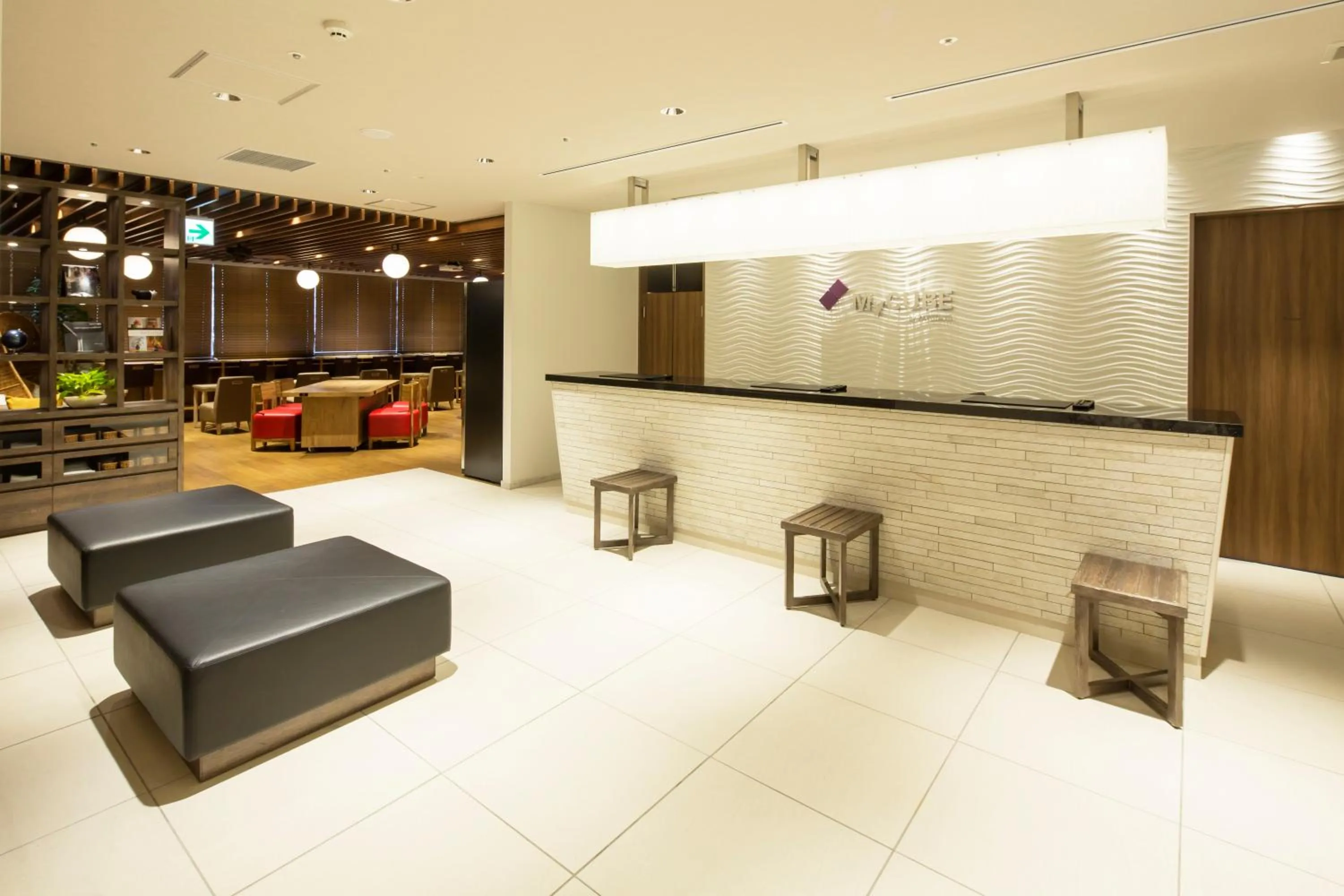 Lobby or reception in MyCUBE by MYSTAYS Asakusa Kuramae