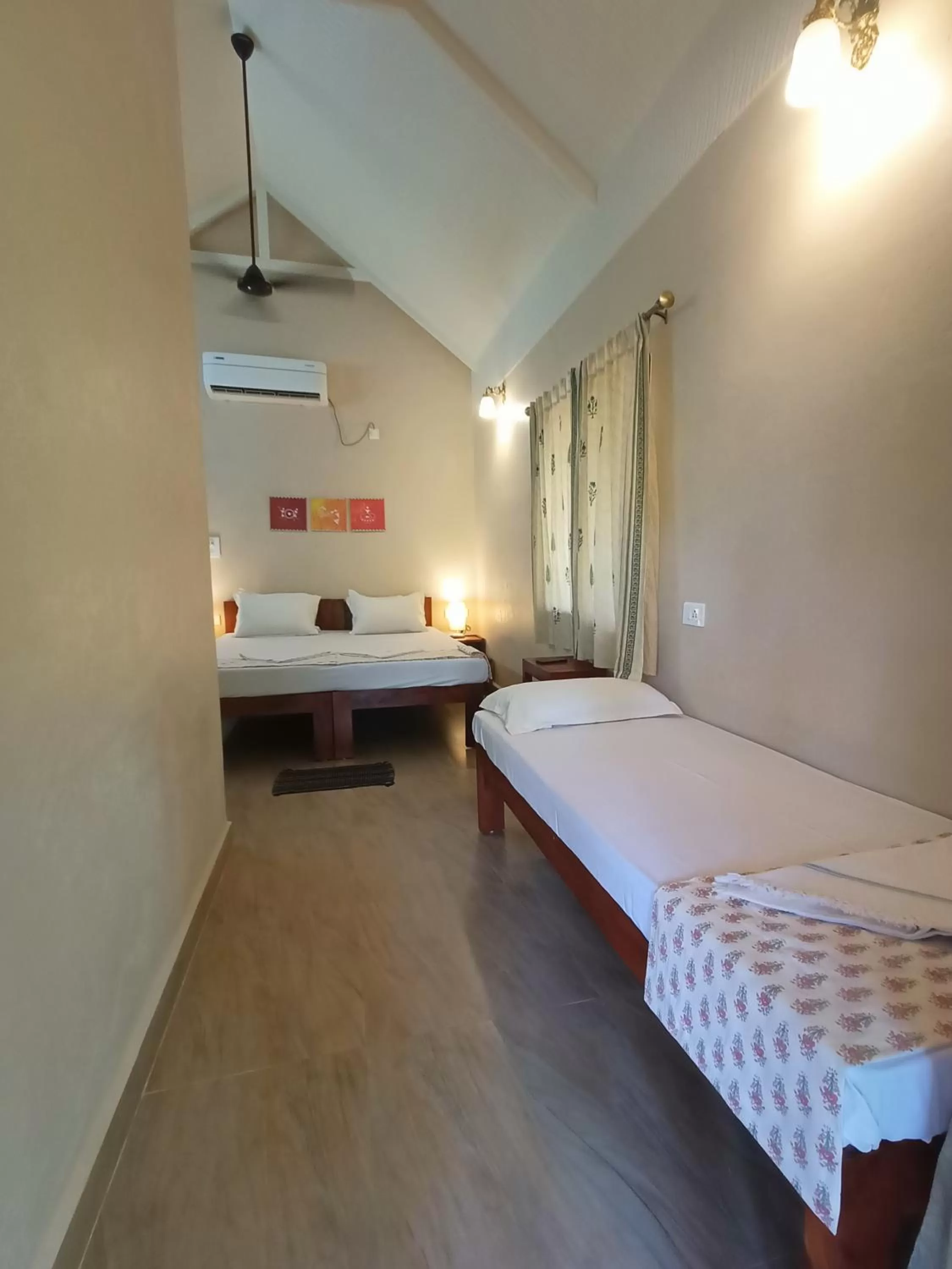 Bed in OmBodhi Retreat