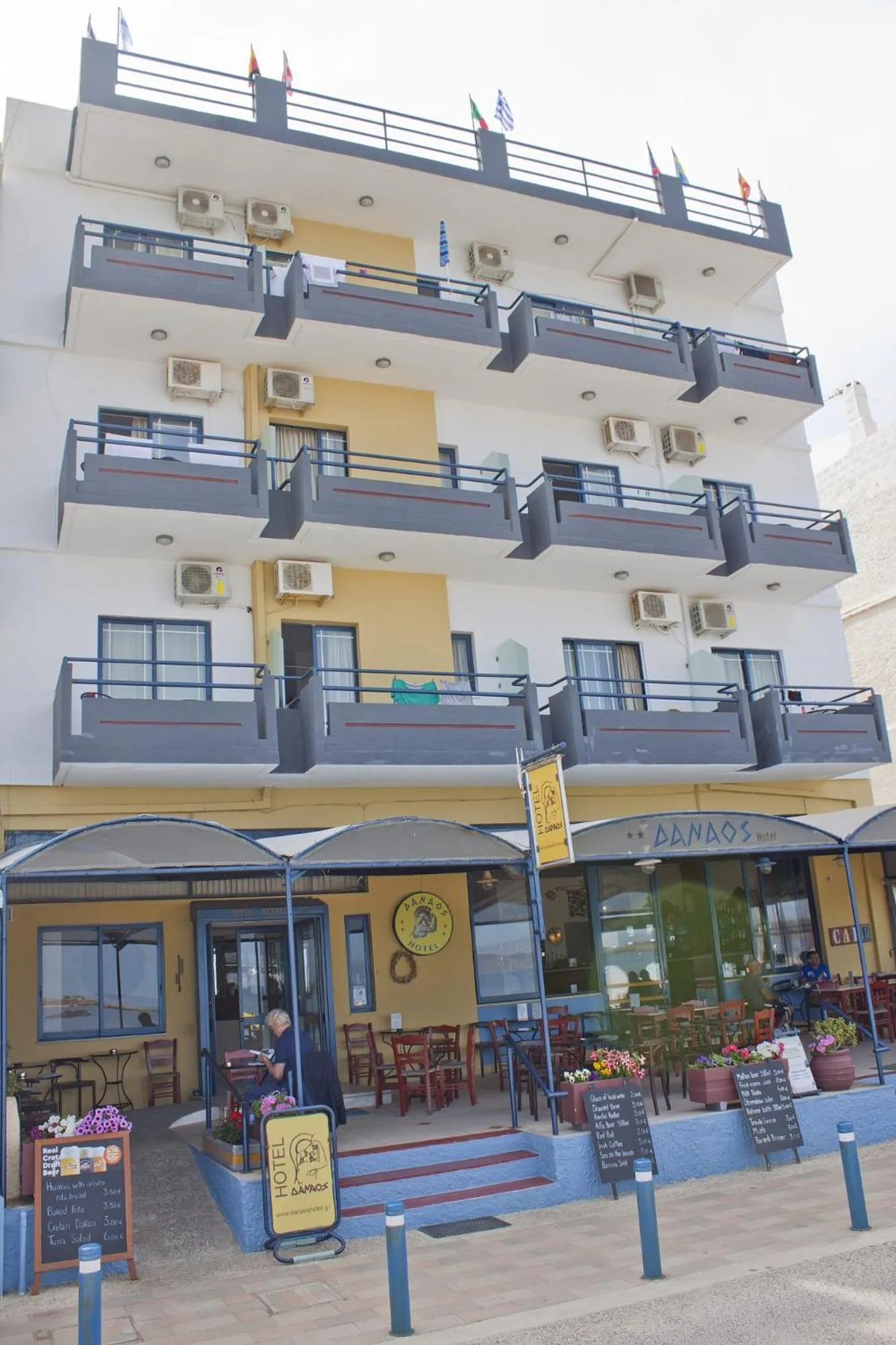 Facade/entrance in Danaos Hotel