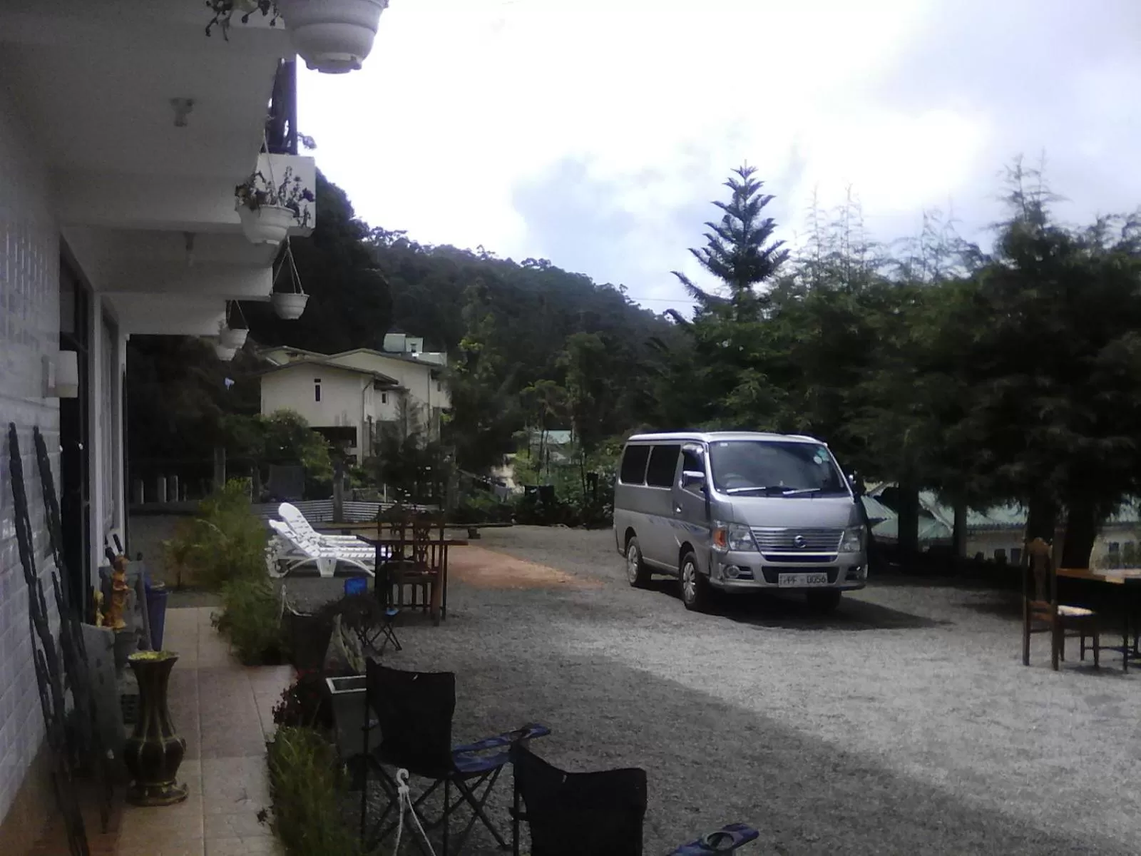 Patio, View in Panorama Accommodations Nuwara Eliya